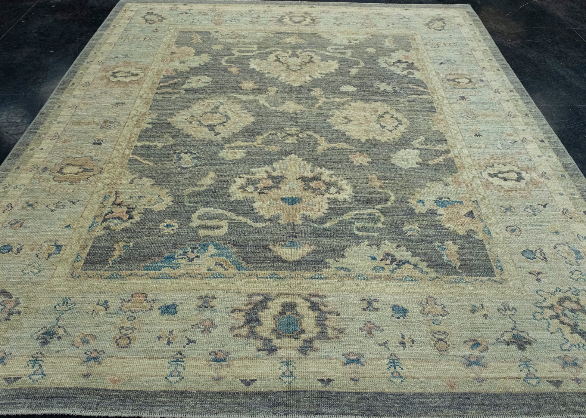 Turkish Oushak Rug 8'3" x 9'2" #17891