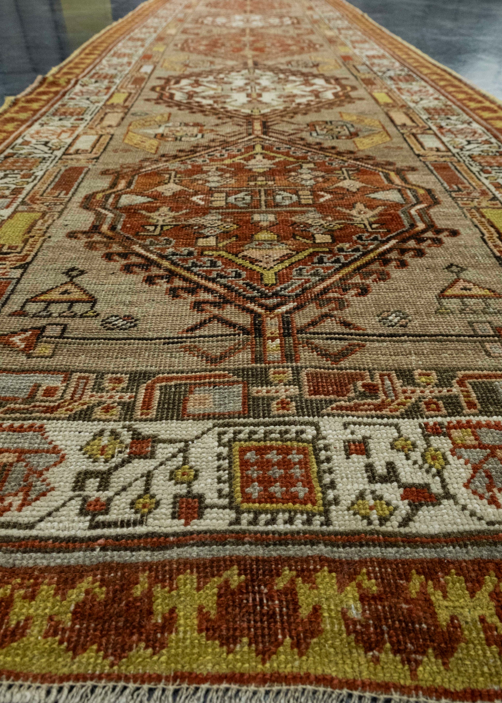 Turkish Vintage Runner Rug 3' x 11' #16712