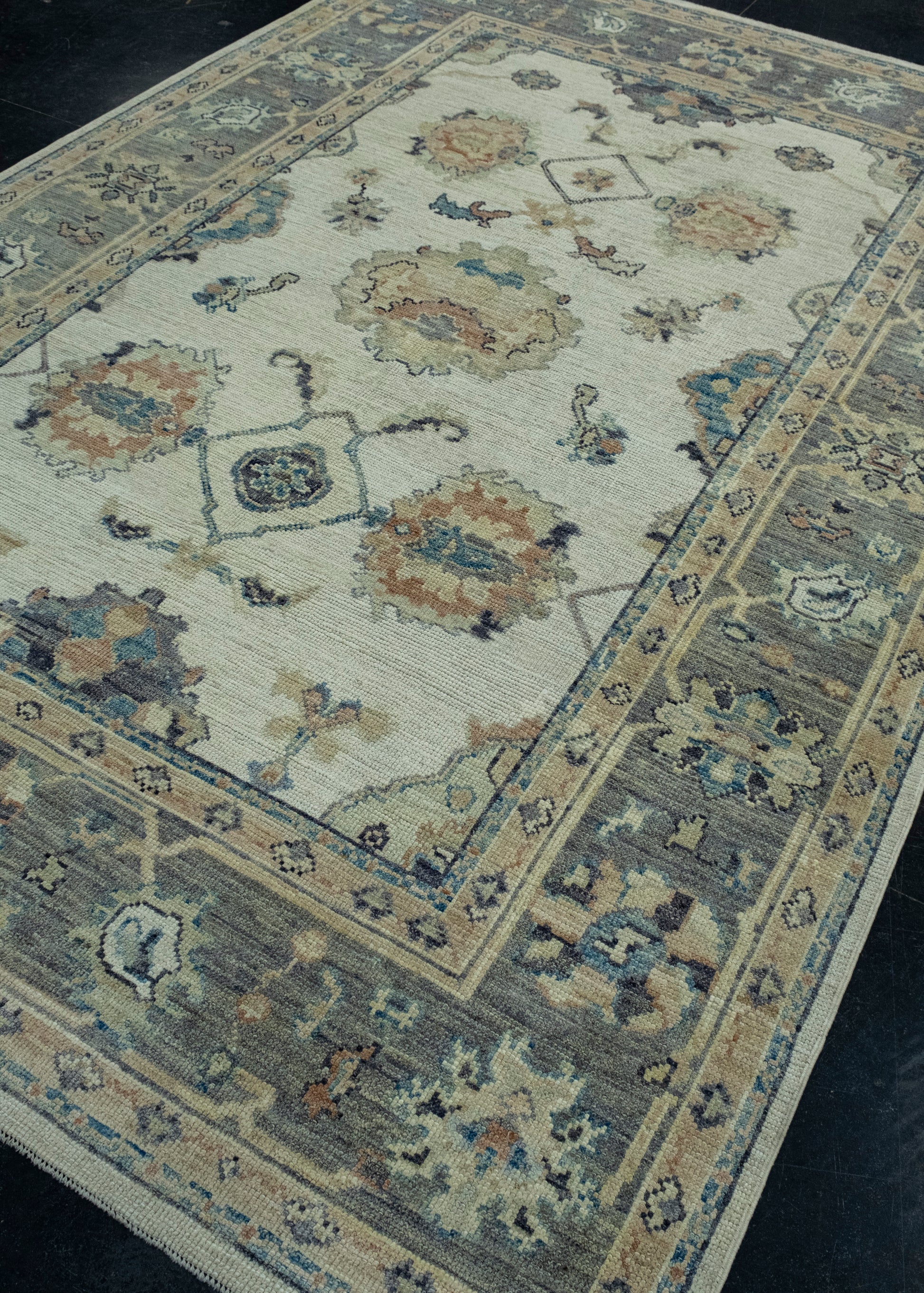 Turkish Oushak Rug 6'8" x 10' #17855