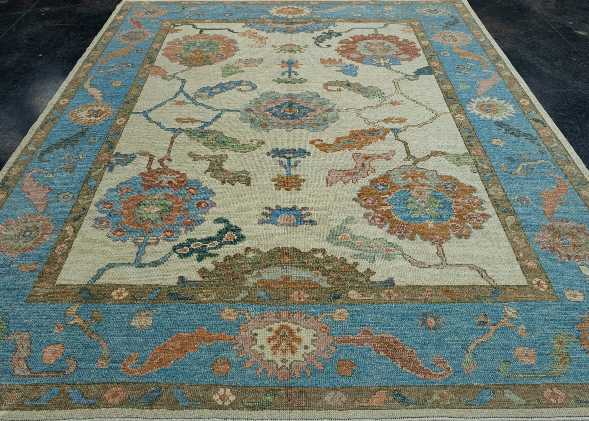Turkish Oushak Rug 8'5" x 9'11" #17210