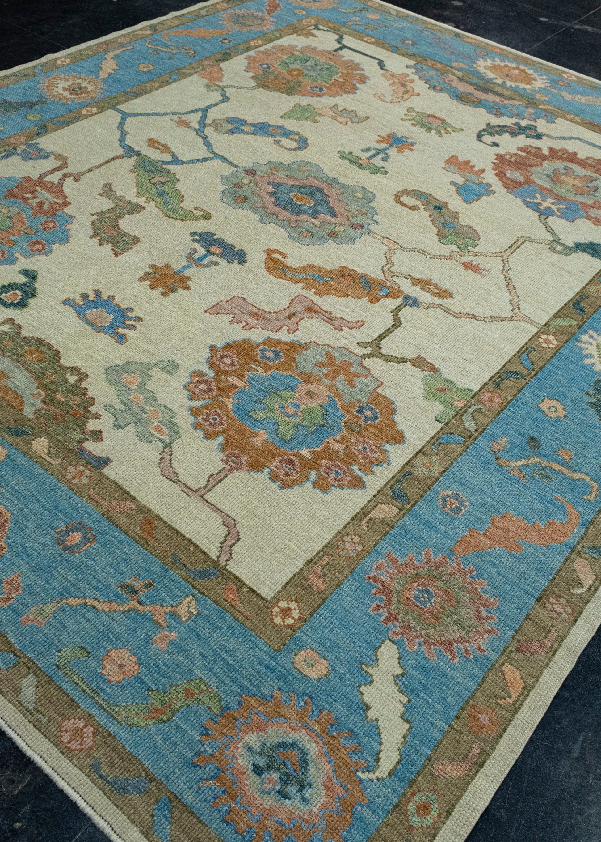 Turkish Oushak Rug 8'5" x 9'11" #17210