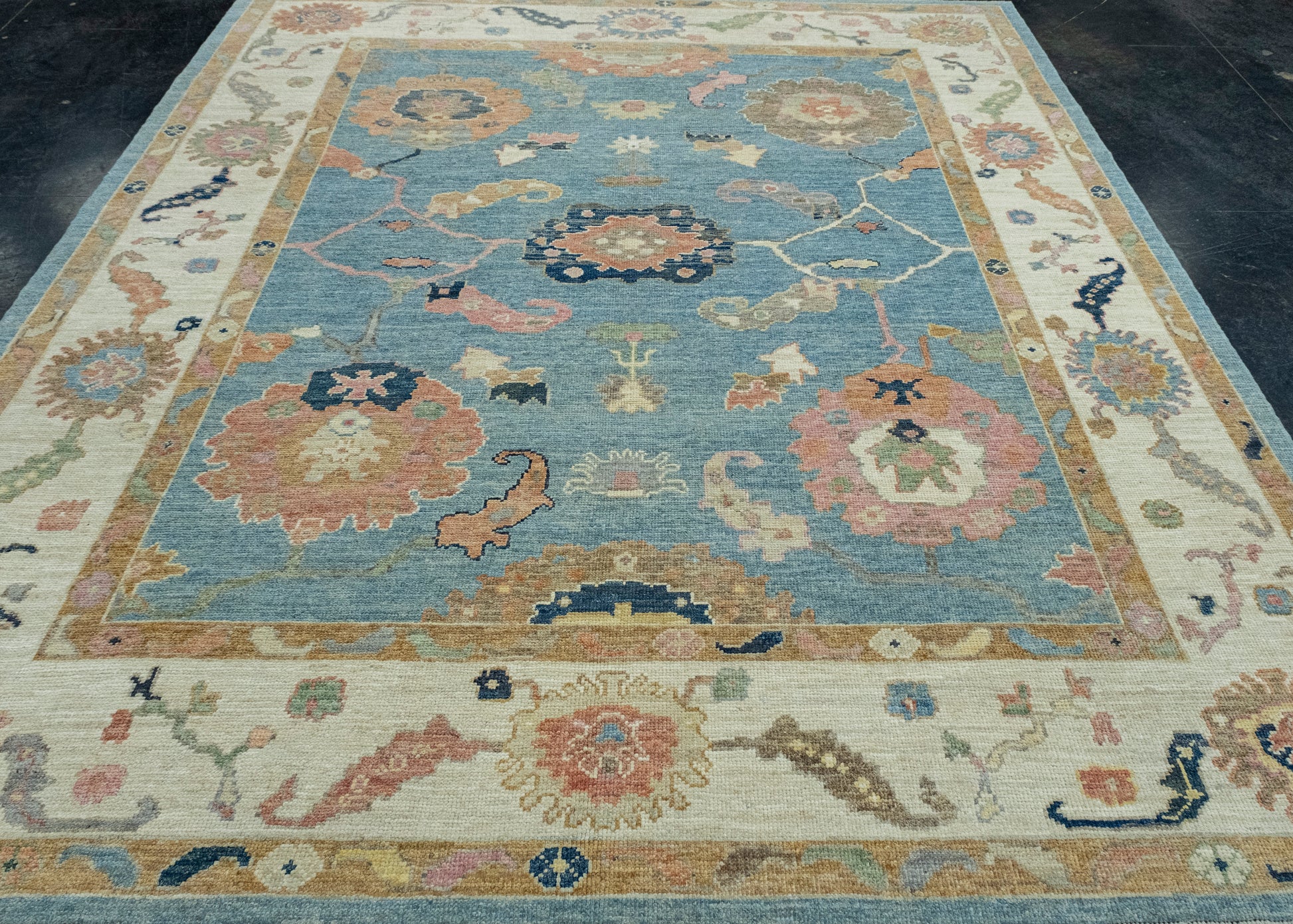 Turkish Oushak Rug 8'2" x 9'5" #17261