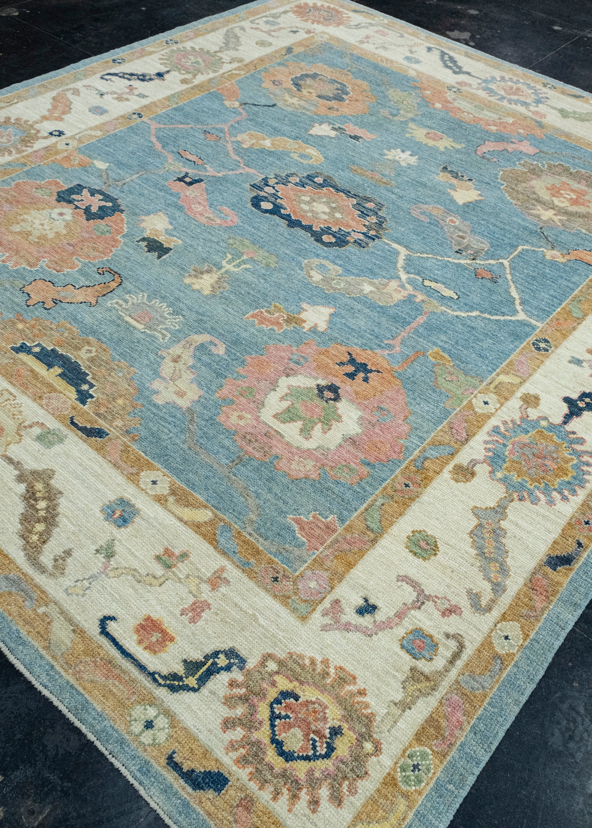 Turkish Oushak Rug 8'2" x 9'5" #17261