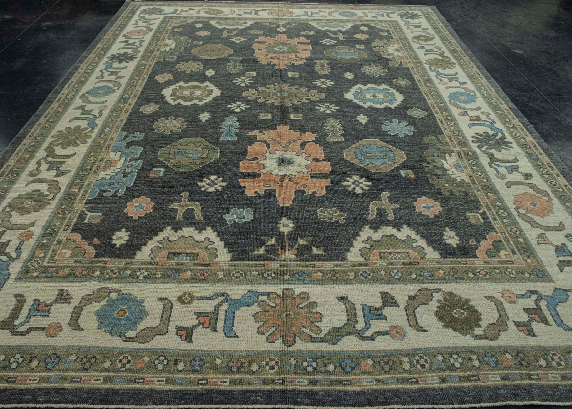 Turkish Oushak Rug 9'3" x 12'3" #17183