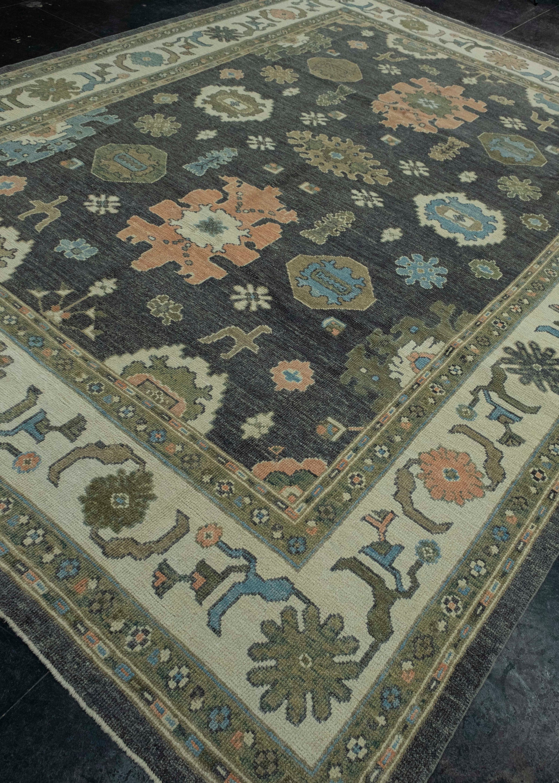 Turkish Oushak Rug 9'3" x 12'3" #17183