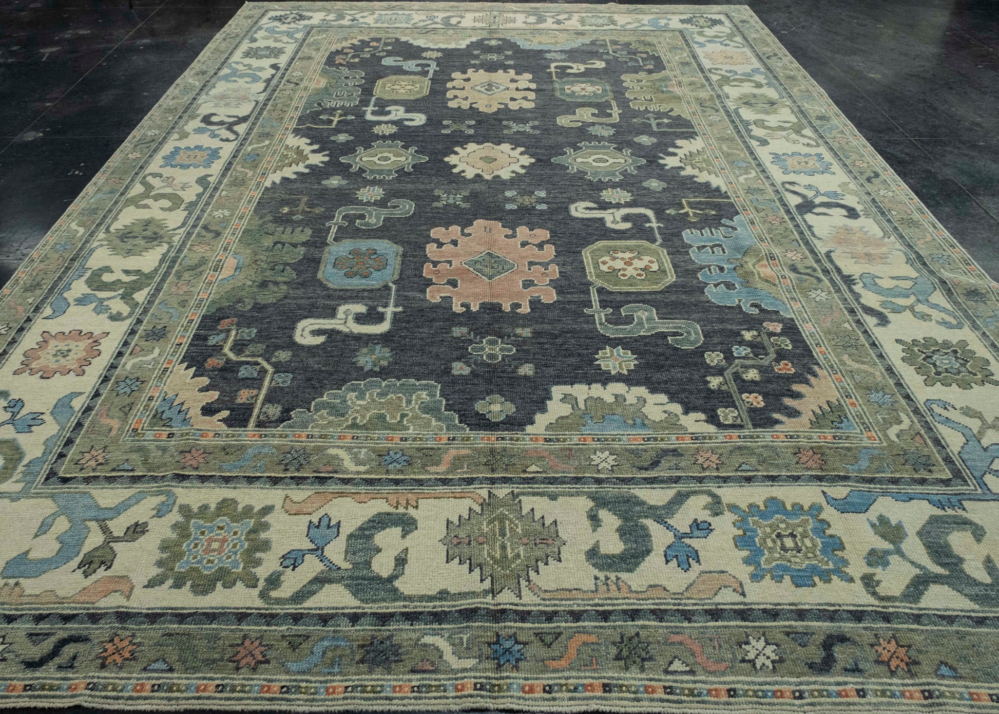Turkish Oushak Rug 9'10" x 13'10" #17181