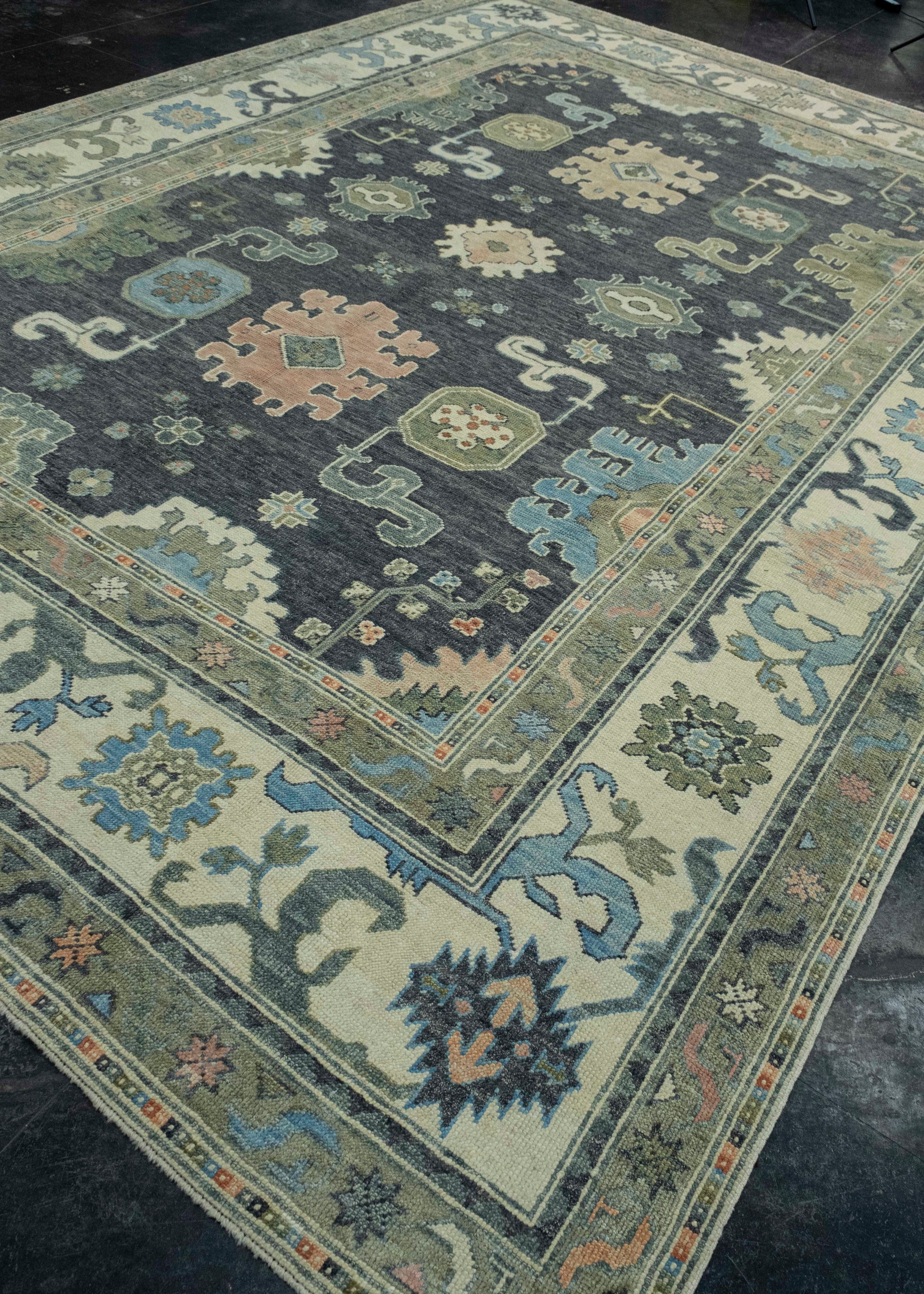Turkish Oushak Rug 9'10" x 13'10" #17181