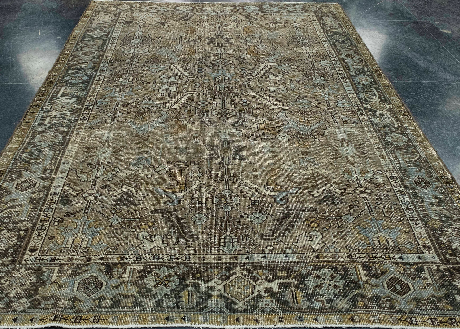 Turkish Vintage Rug 7'2" x 9' #16859
