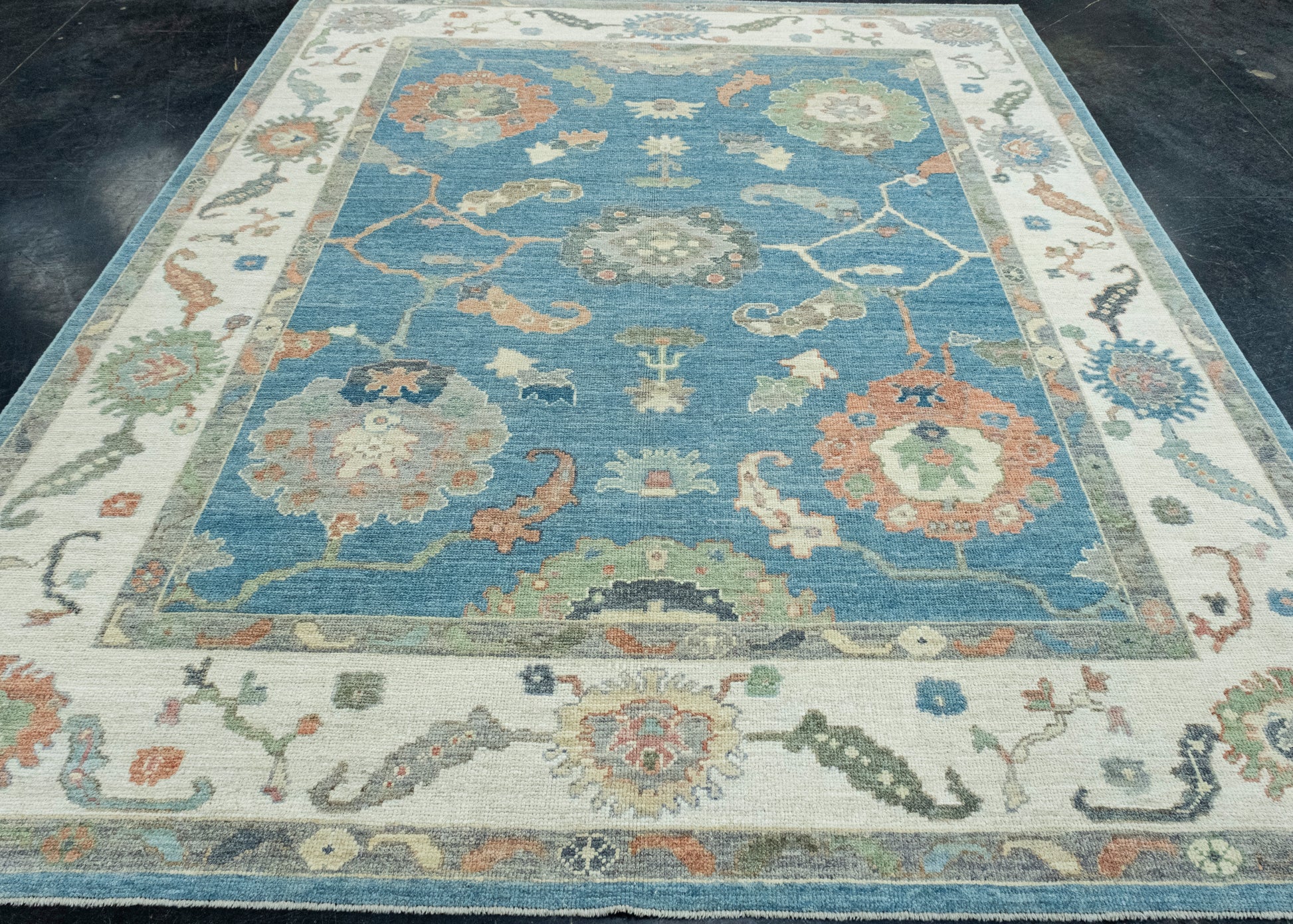 Turkish Oushak Rug 8'1" x 9'9" #17733