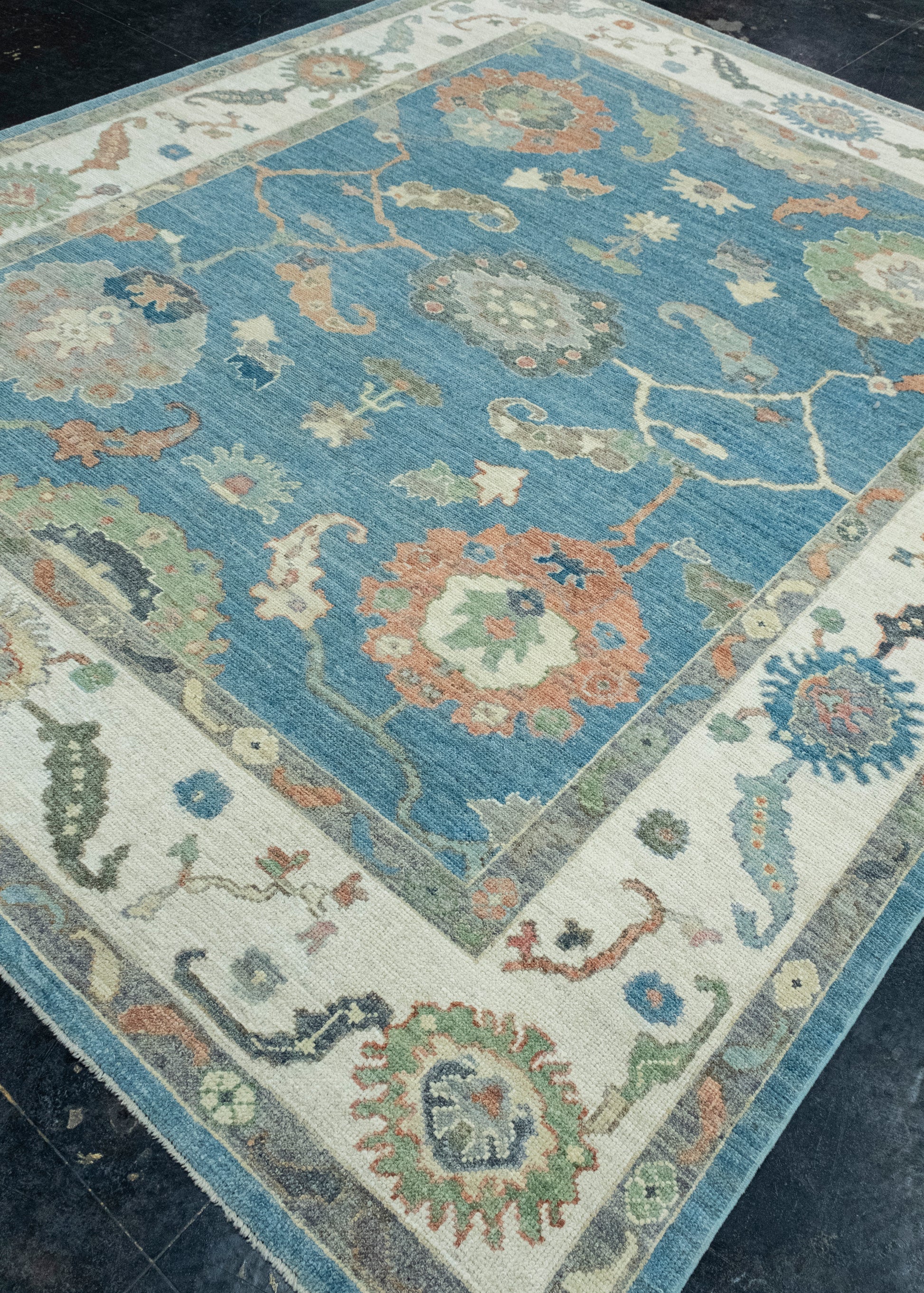 Turkish Oushak Rug 8'1" x 9'9" #17733