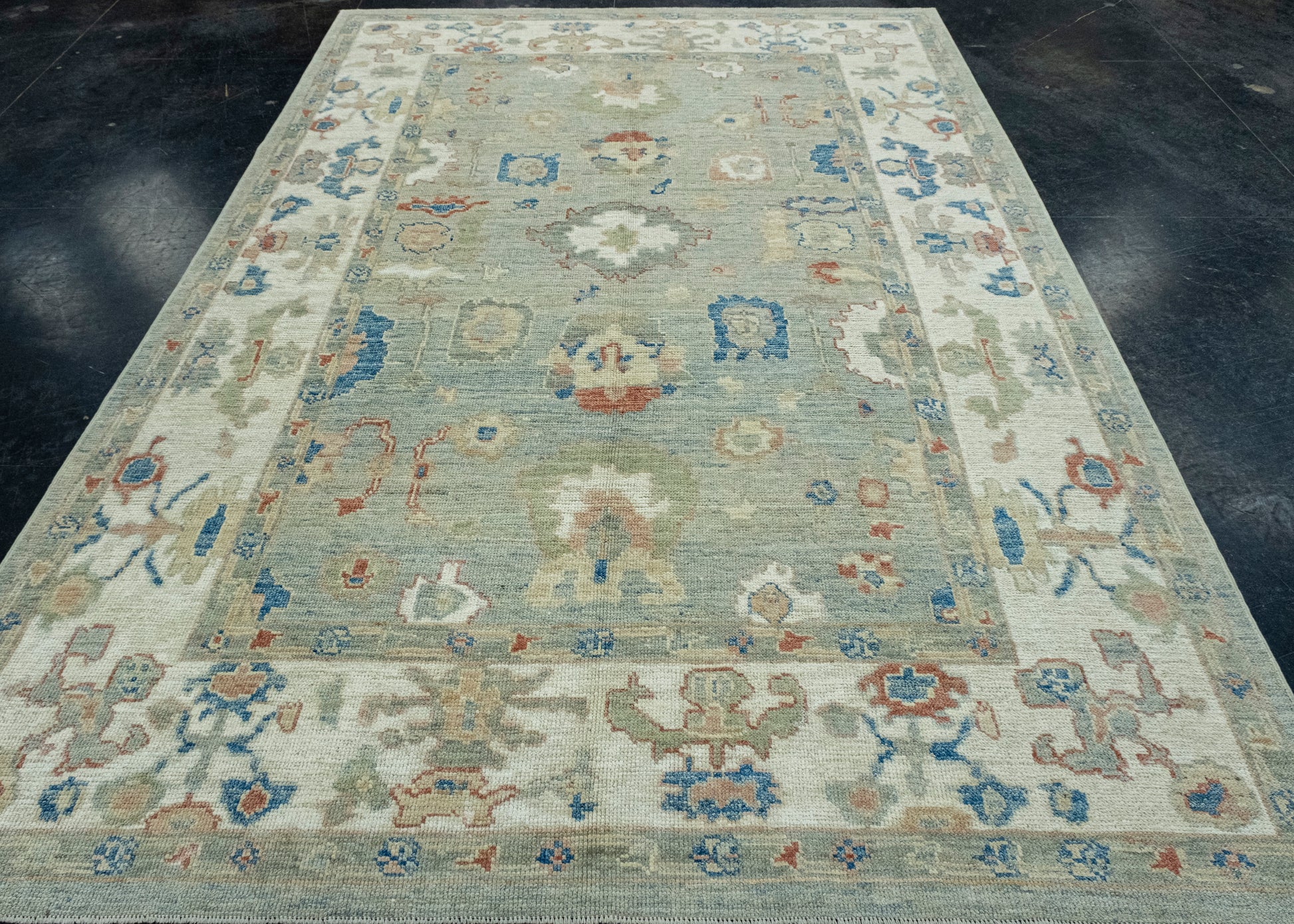 Turkish Oushak Rug 6'11" x 10' #17719