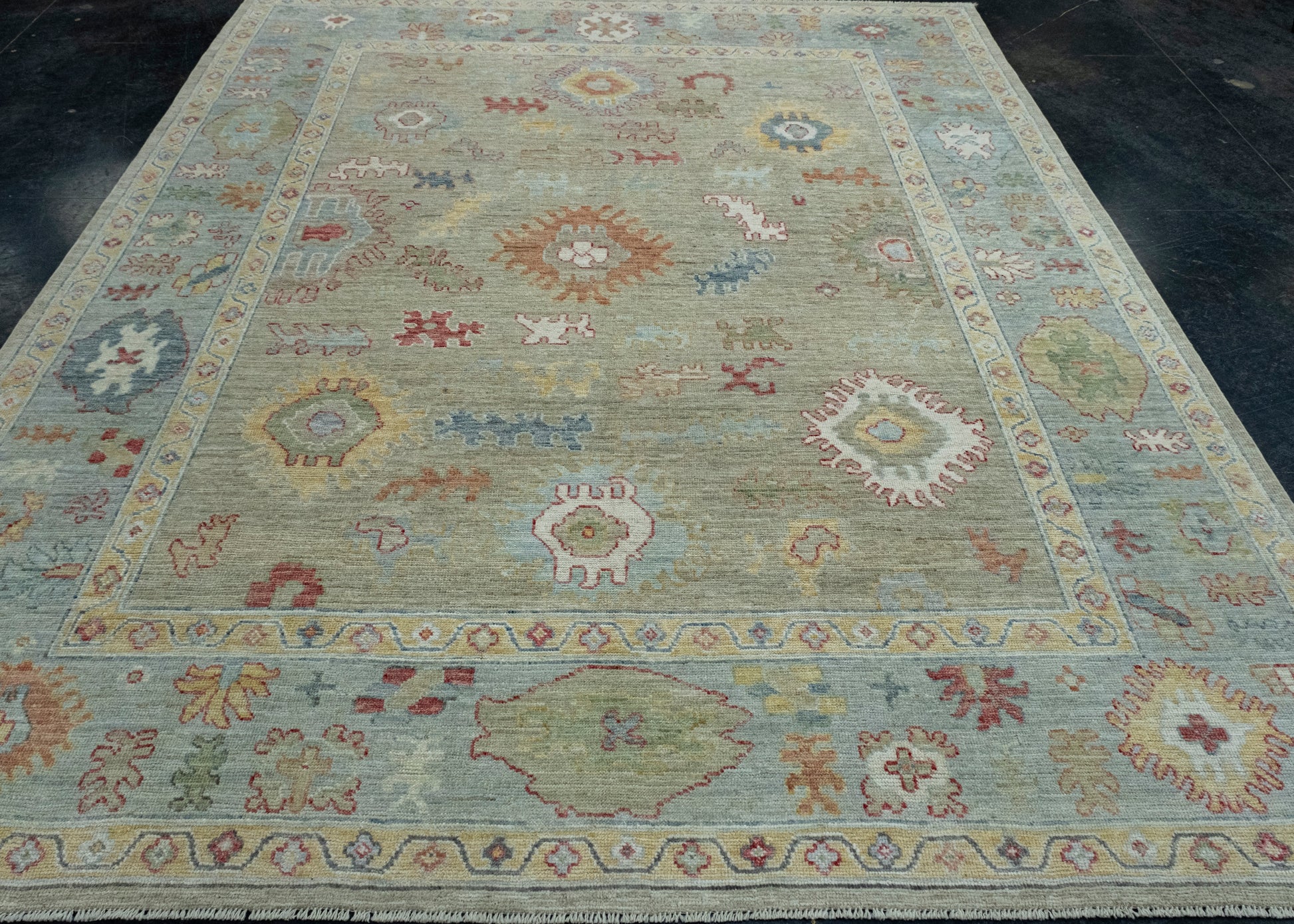 Handwoven Oushak Rug 8'2" x 10' #17407