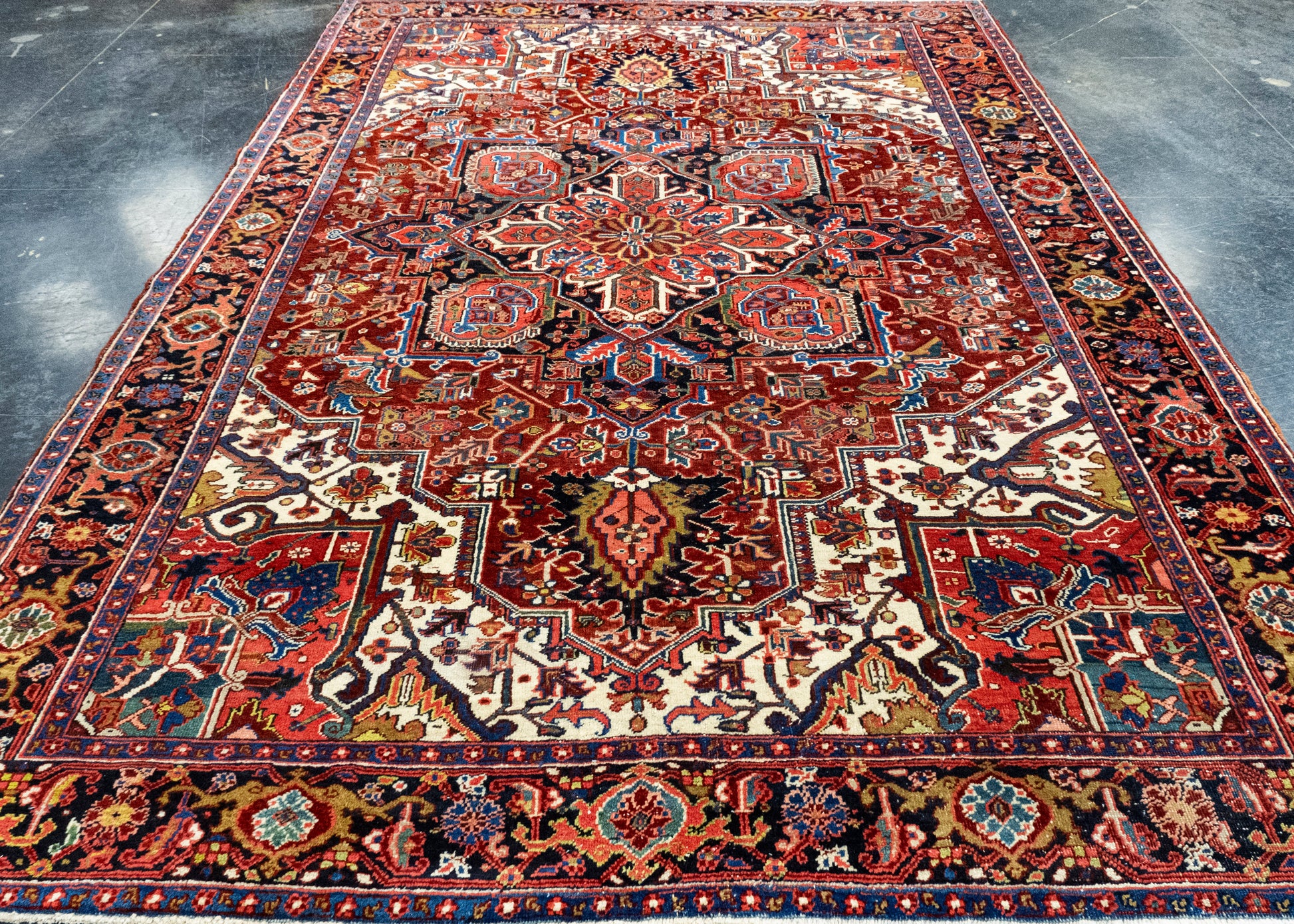 Oriental Handwoven Vintage Rug 7'10" x 10'11" #17803
