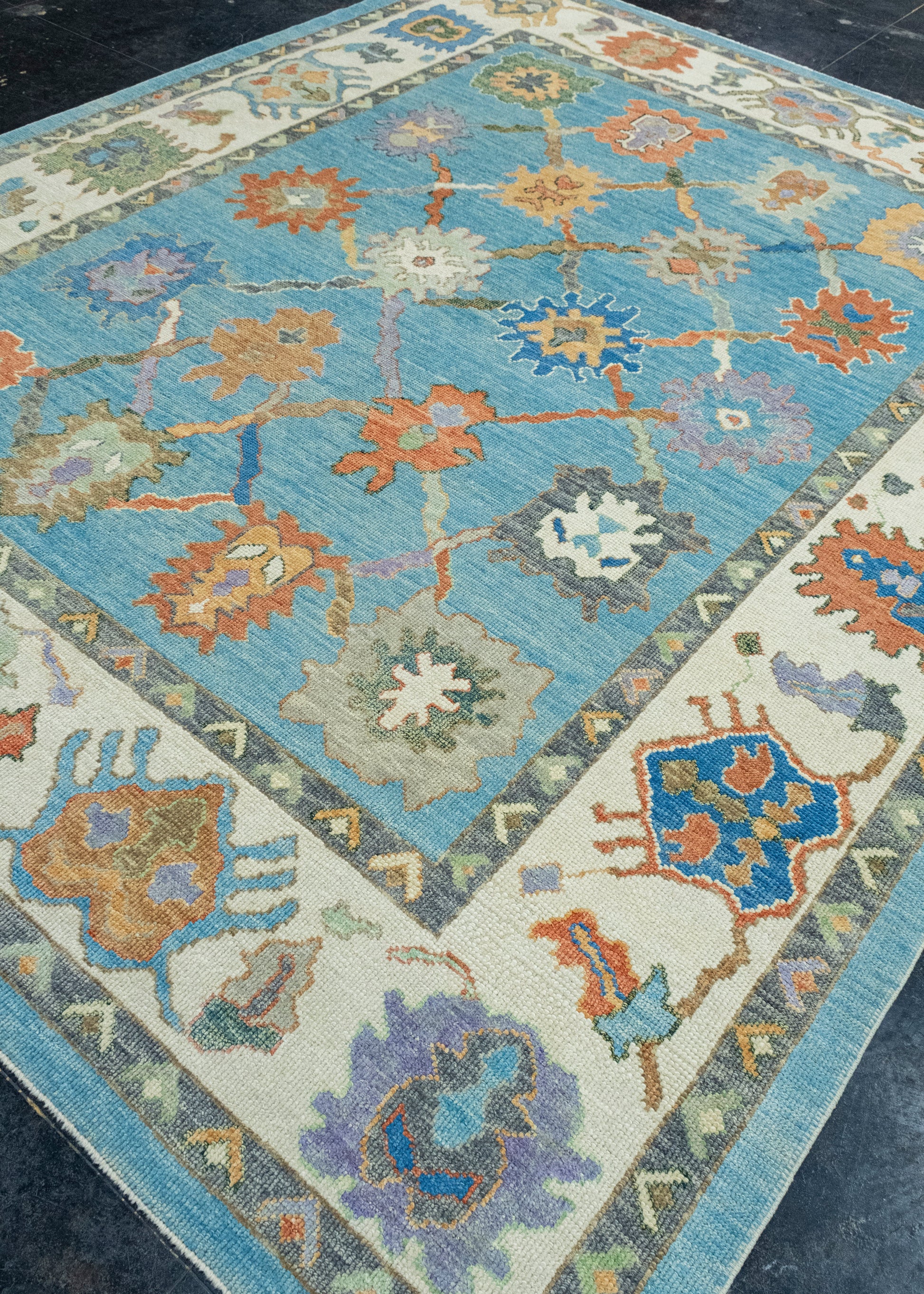 Turkish Oushak Rug 8'4" x 10'3" #17078
