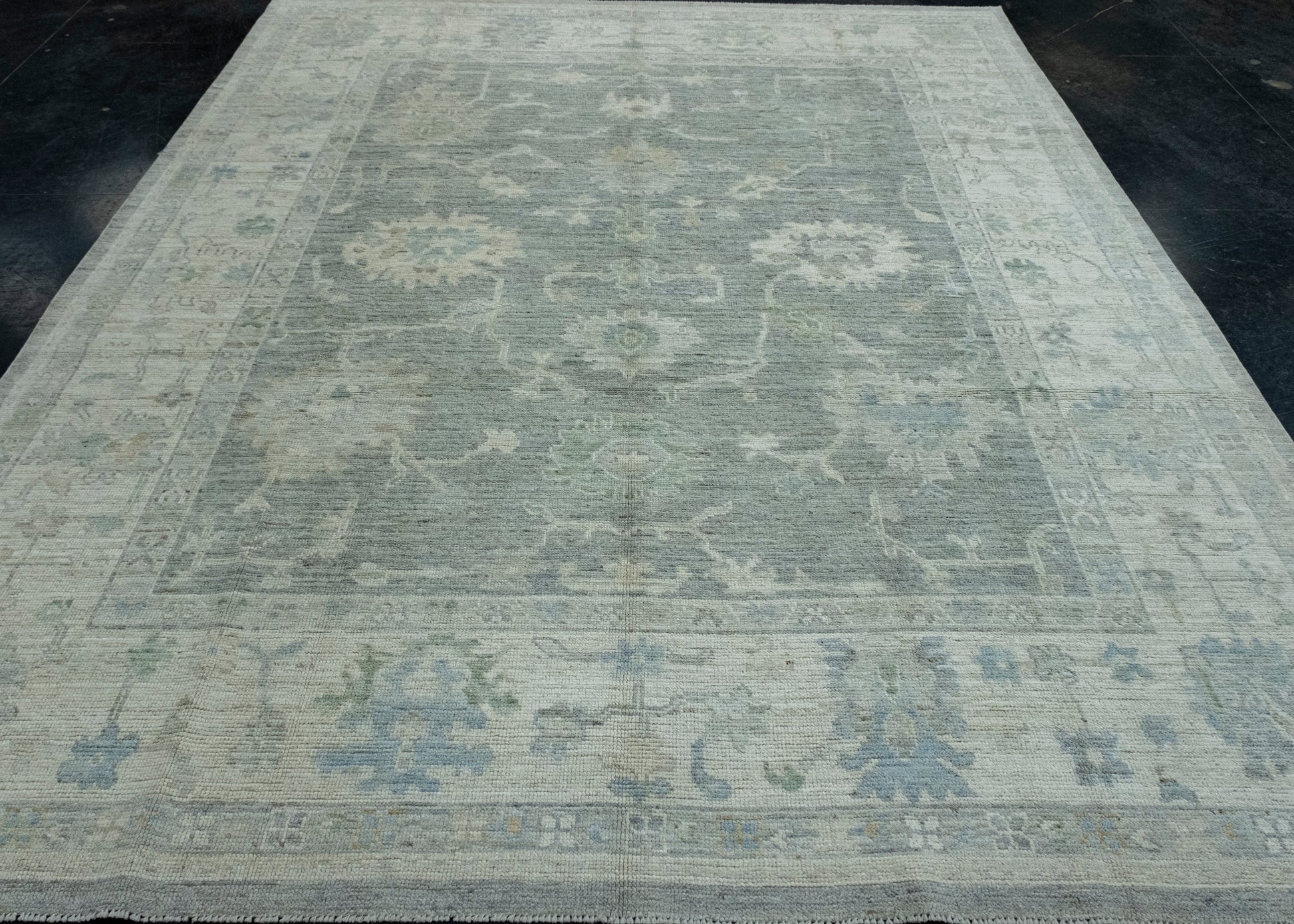 Handwoven Oushak Rug 8'3" x 9'1" #17428
