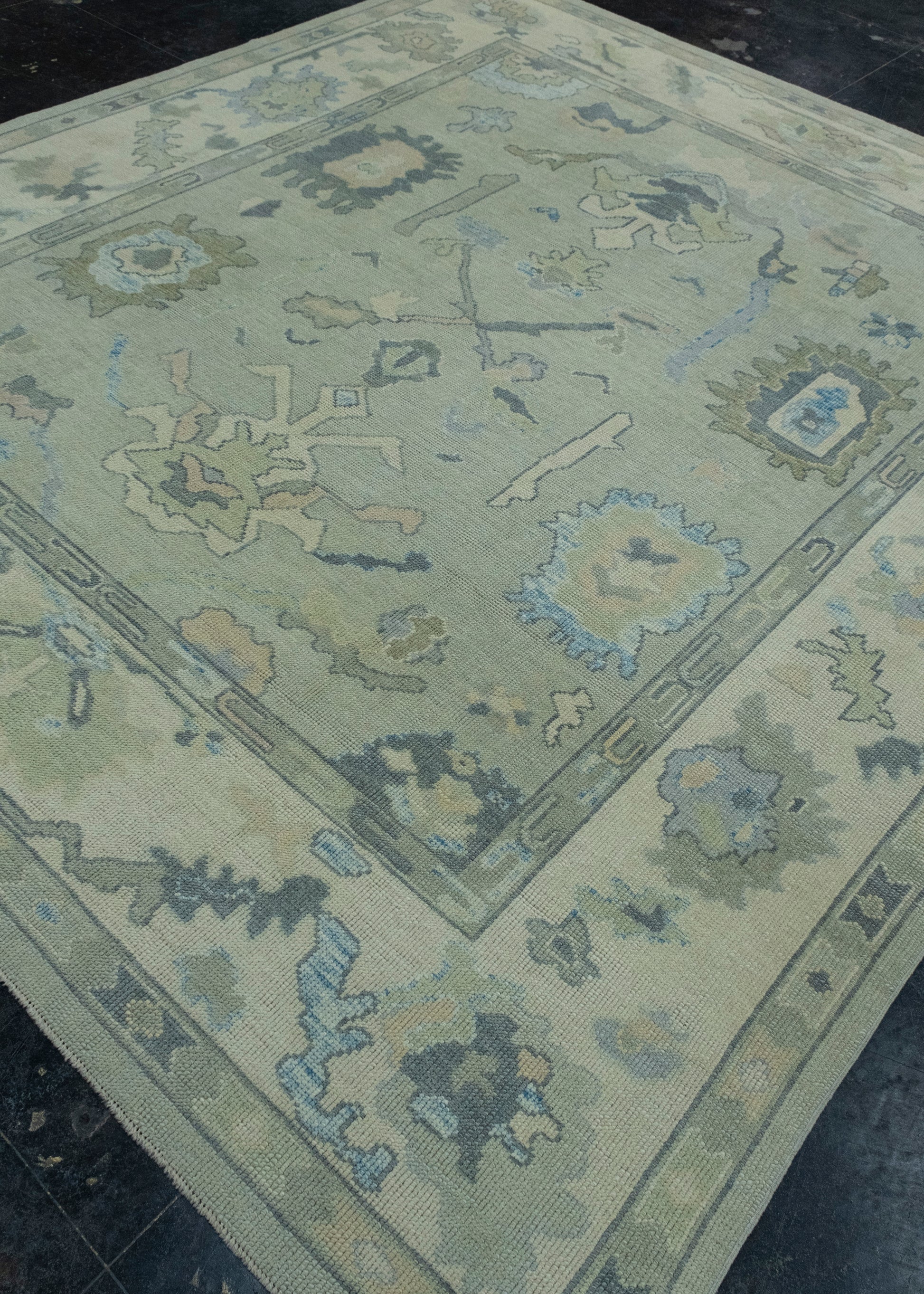 Turkish Oushak Rug 8'6" x 9'8" #17036