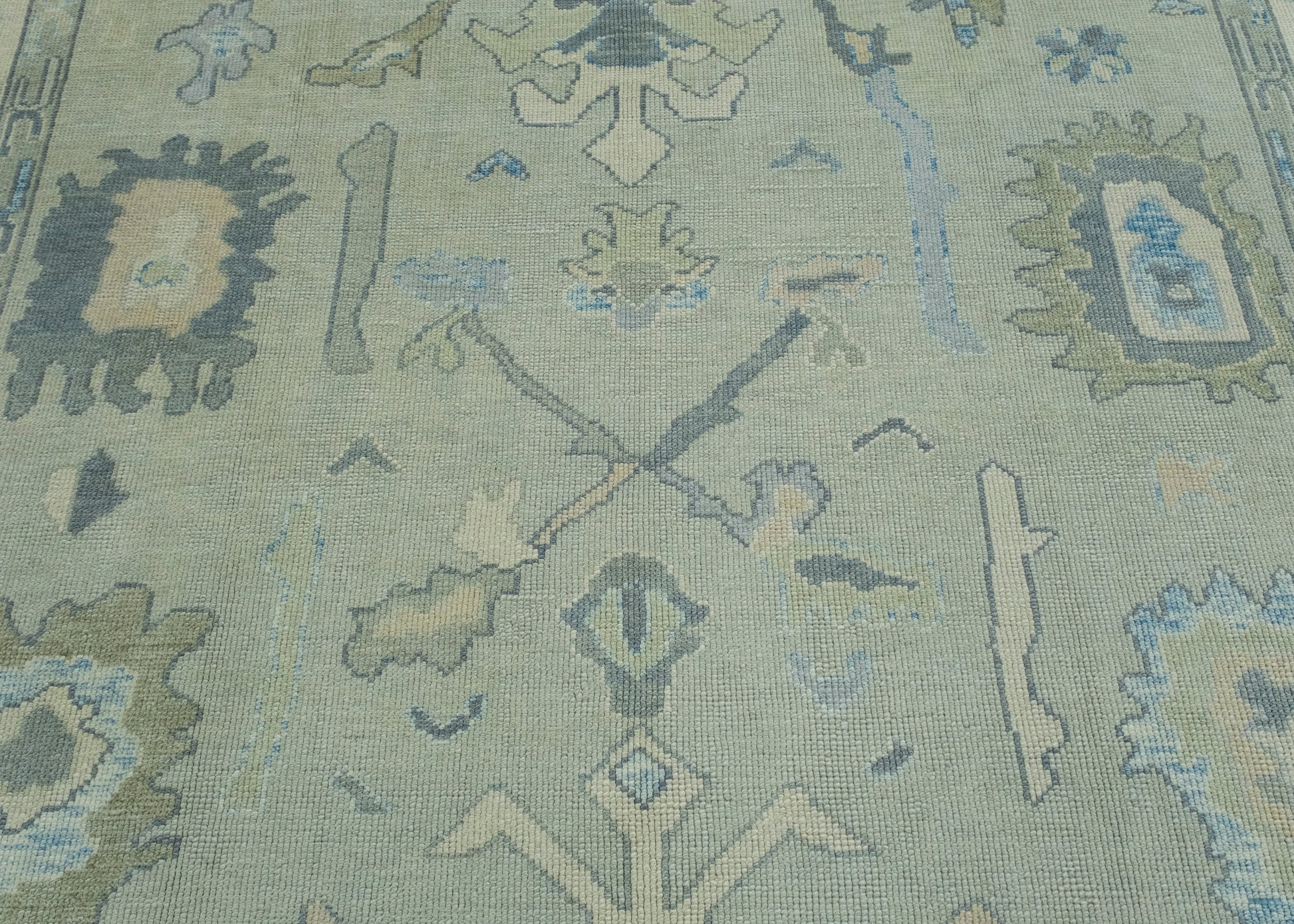 Turkish Oushak Rug 8'6" x 9'8" #17036