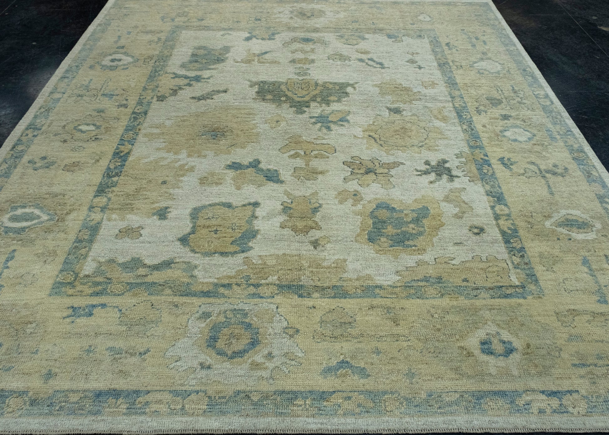 Turkish Oushak Rug 8'5" x 9'3" #17606