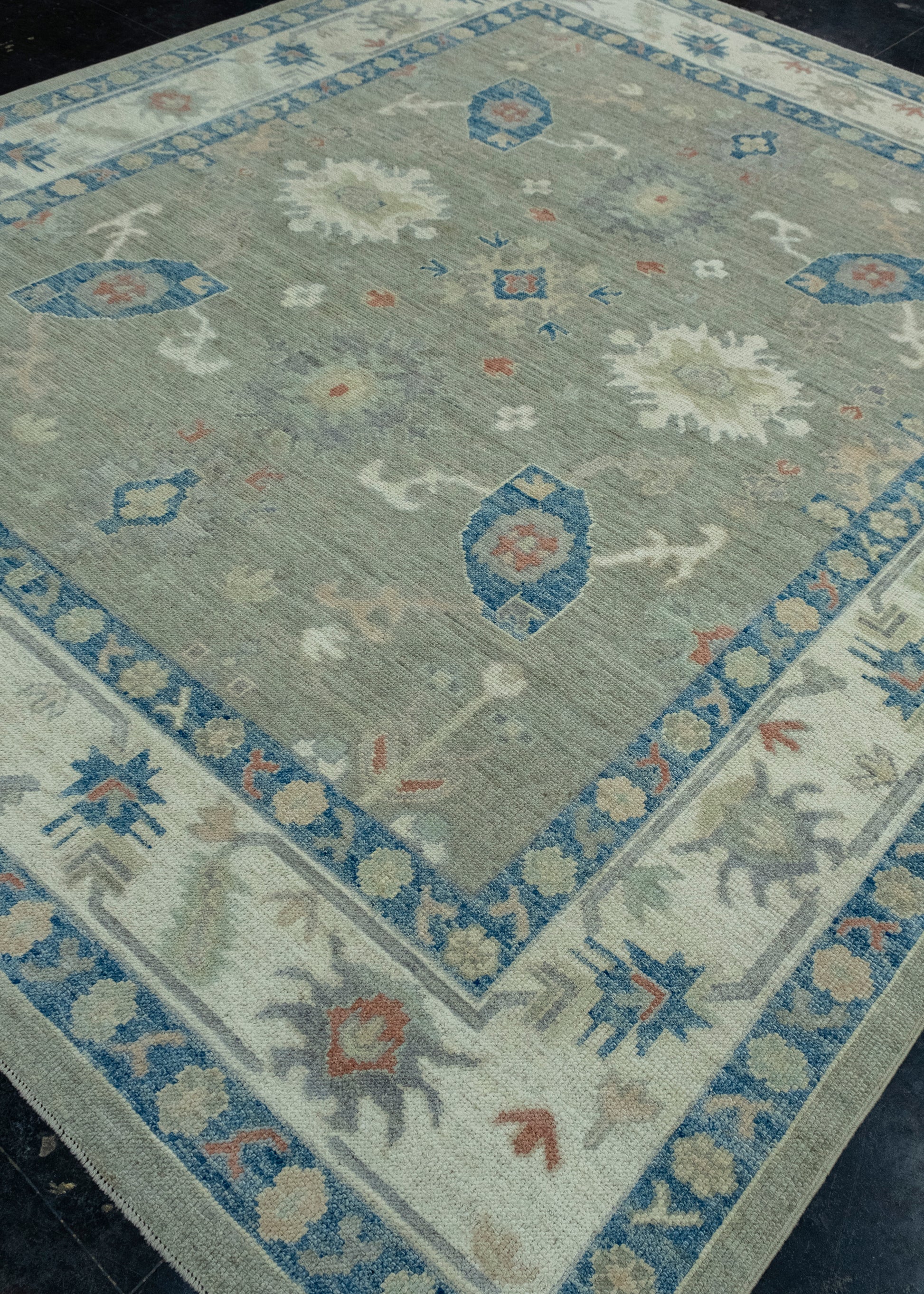 Turkish Oushak Rug 8'7" x 10'2" #17749