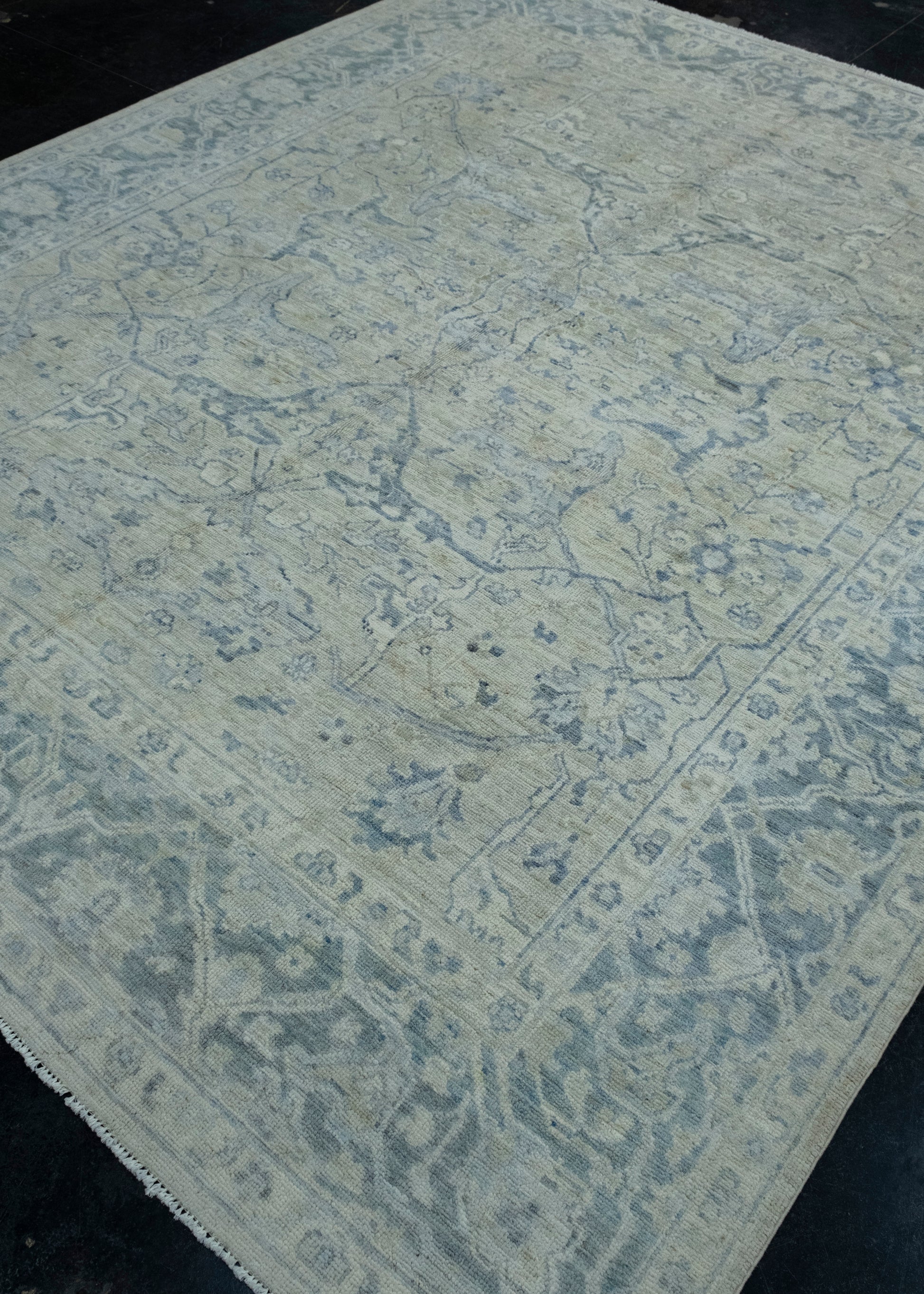Handwoven Oushak Rug 7'10" x 9'7" #17406