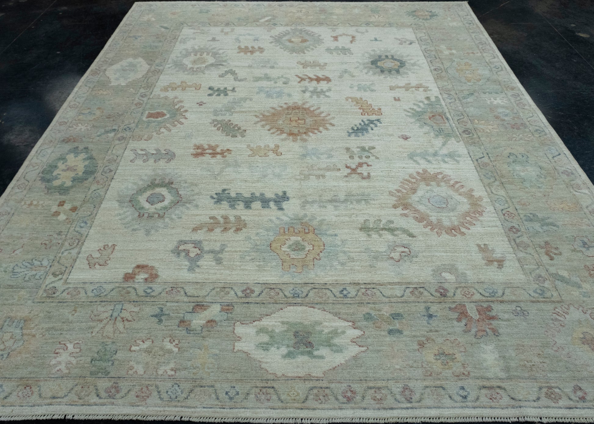 Handwoven Oushak Rug 8'3" x 10'2" #17426