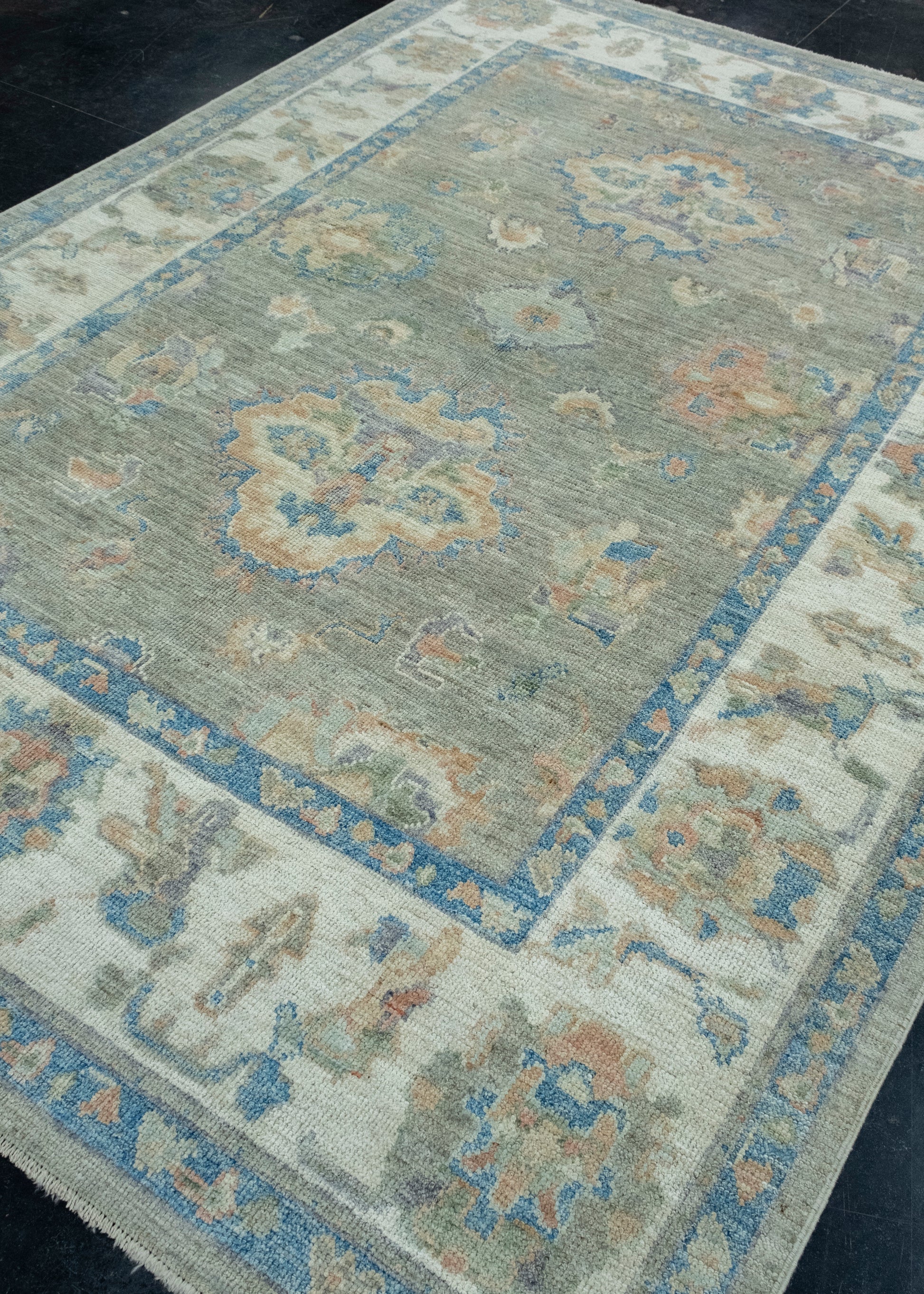 Turkish Oushak Rug 6'11" x 9'9" #17856