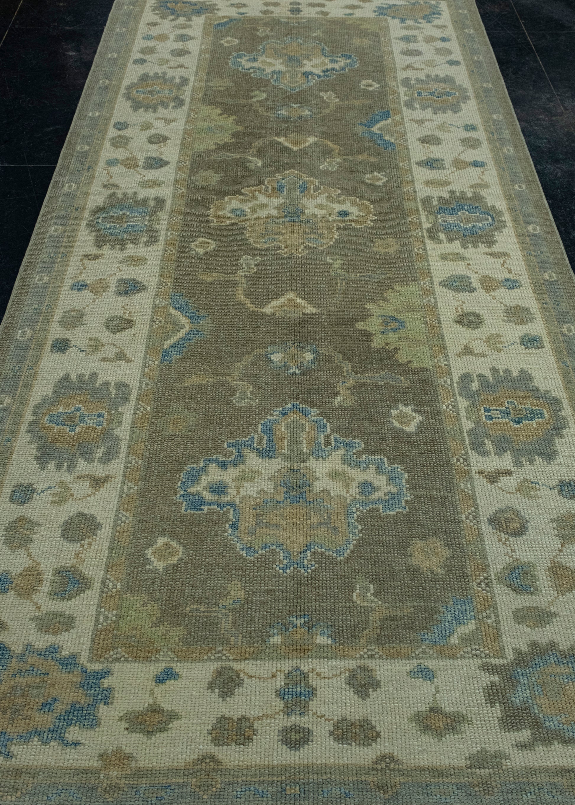Turkish Oushak Rug 4'5" x 10' #17008