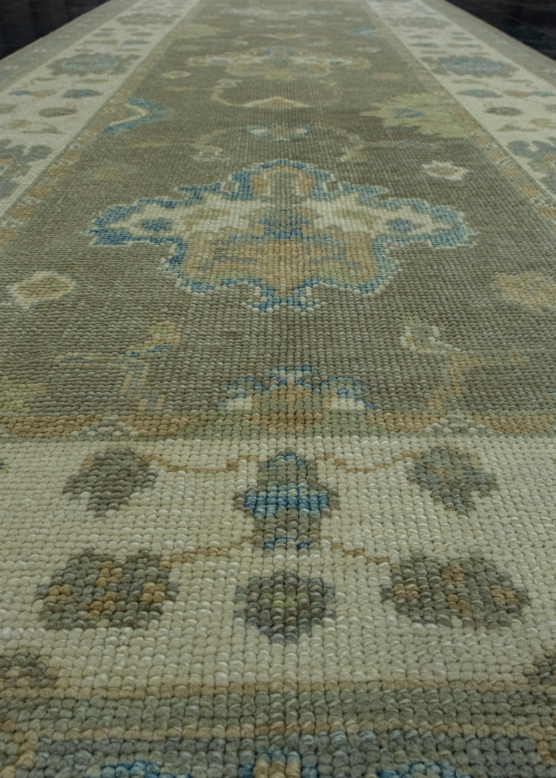 Turkish Oushak Rug 4'5" x 10' #17008
