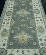 Turkish Oushak Rug 4'2" x 9'7" #17167