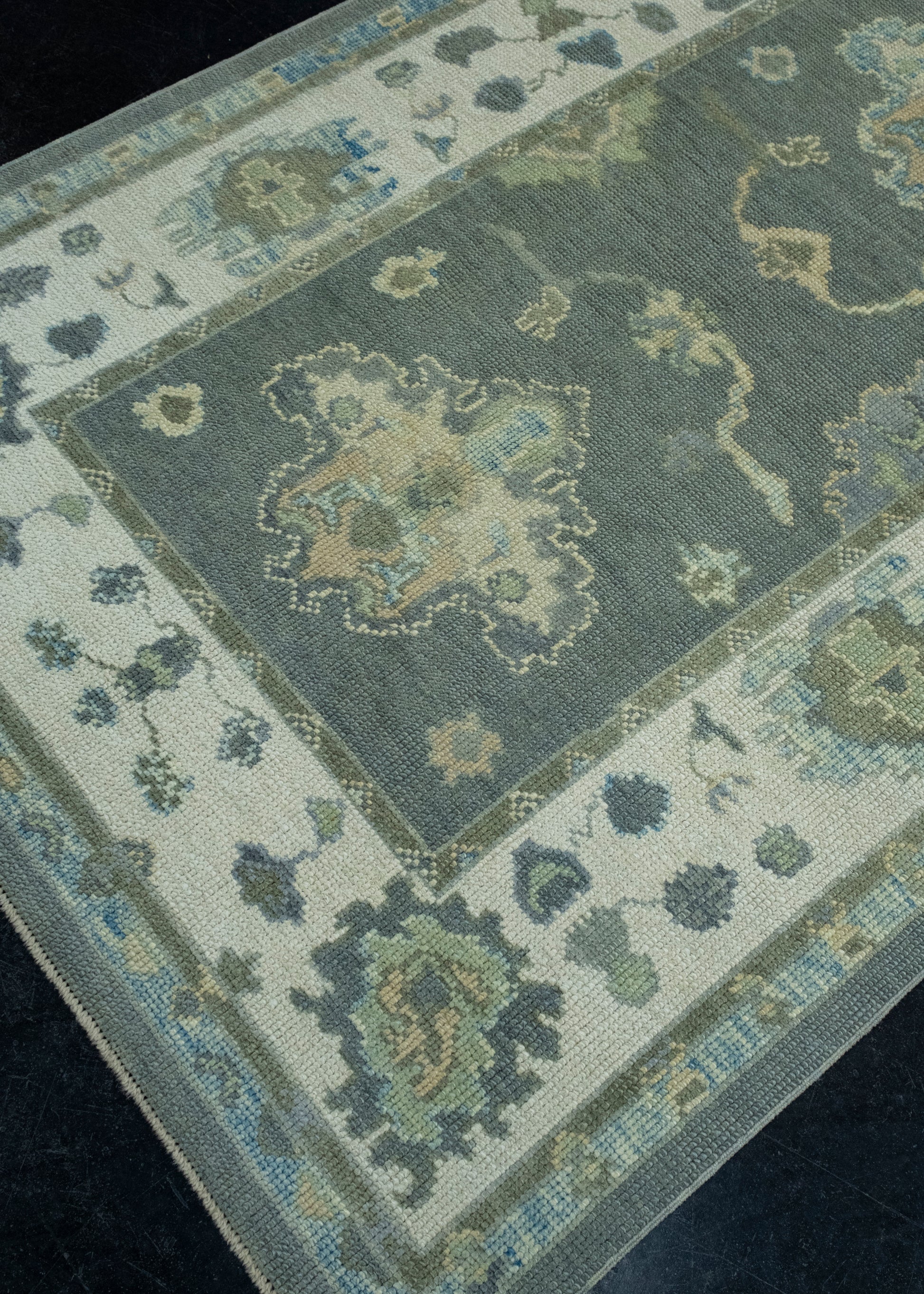 Turkish Oushak Rug 4'2" x 9'7" #17167