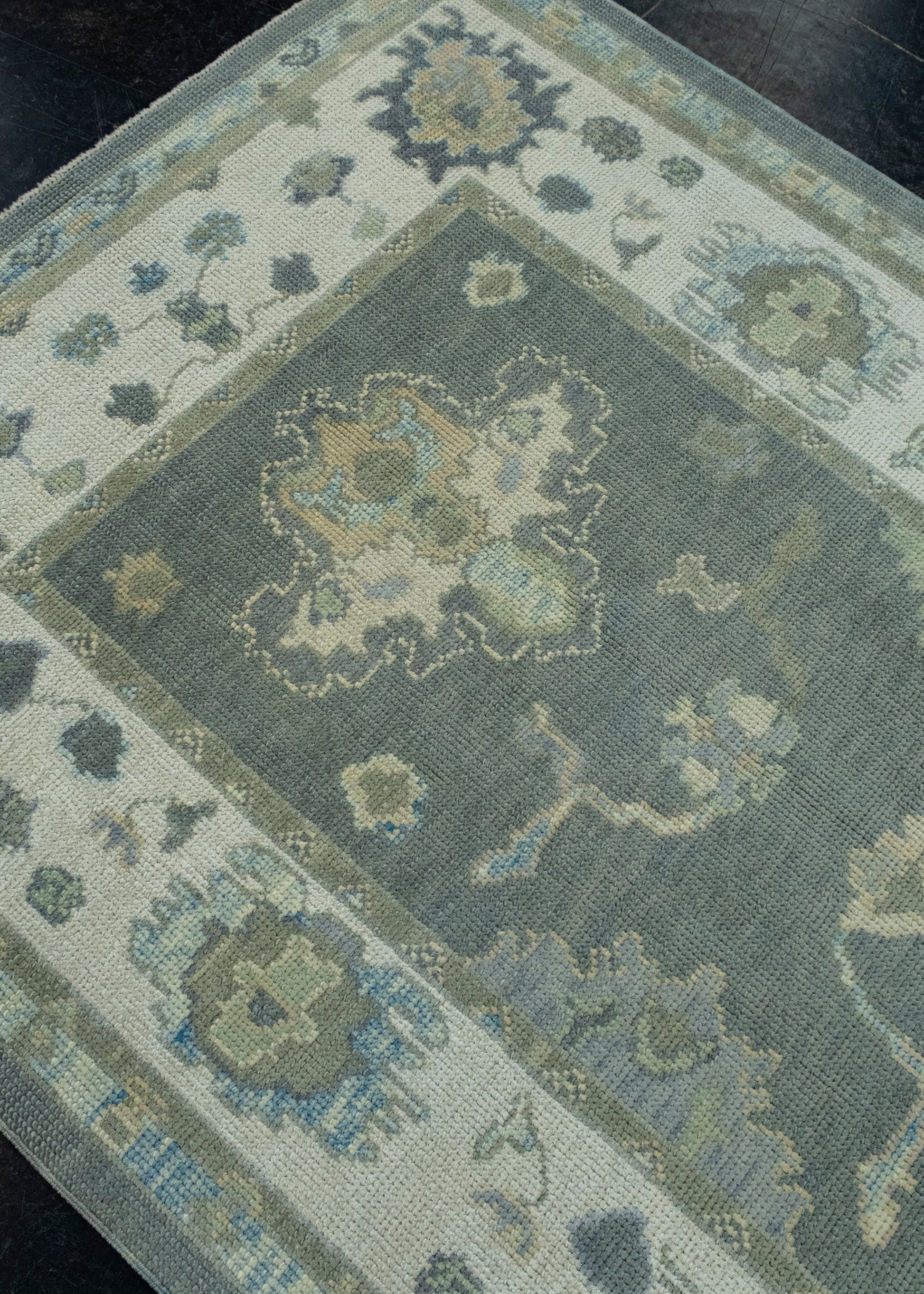 Turkish Oushak Rug 4'2" x 9'7" #17167