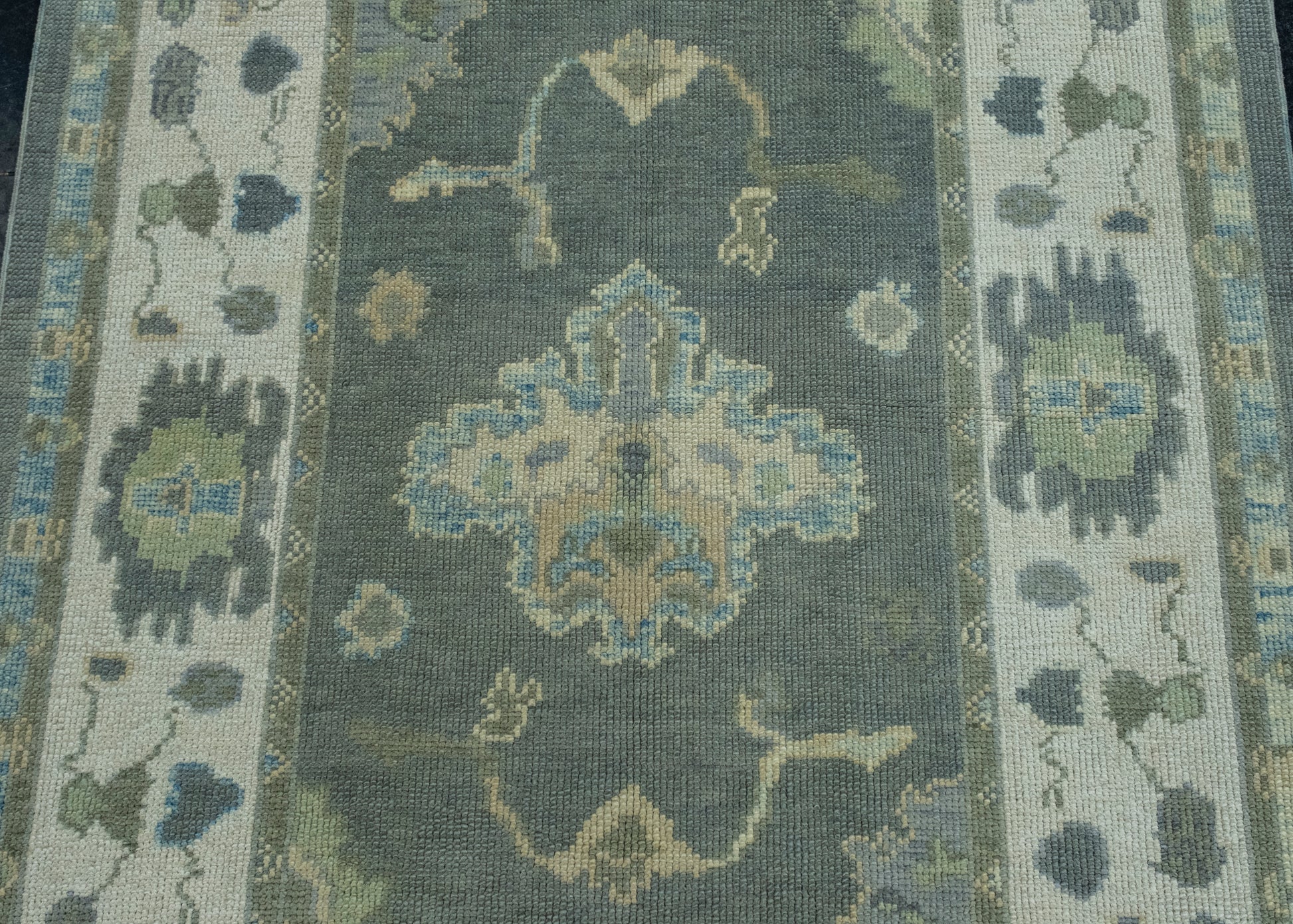Turkish Oushak Rug 4'2" x 9'7" #17167
