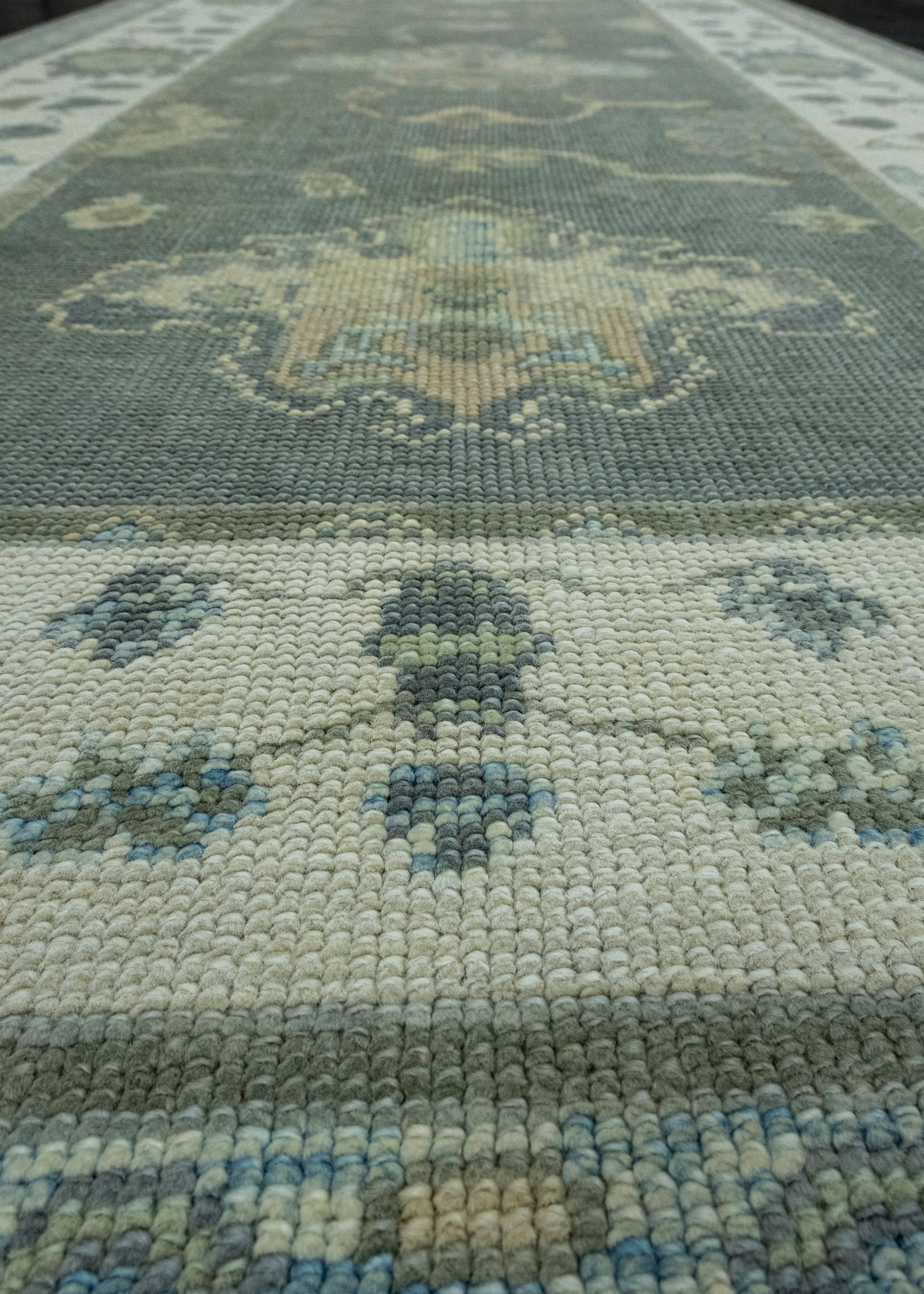 Turkish Oushak Rug 4'2" x 9'7" #17167