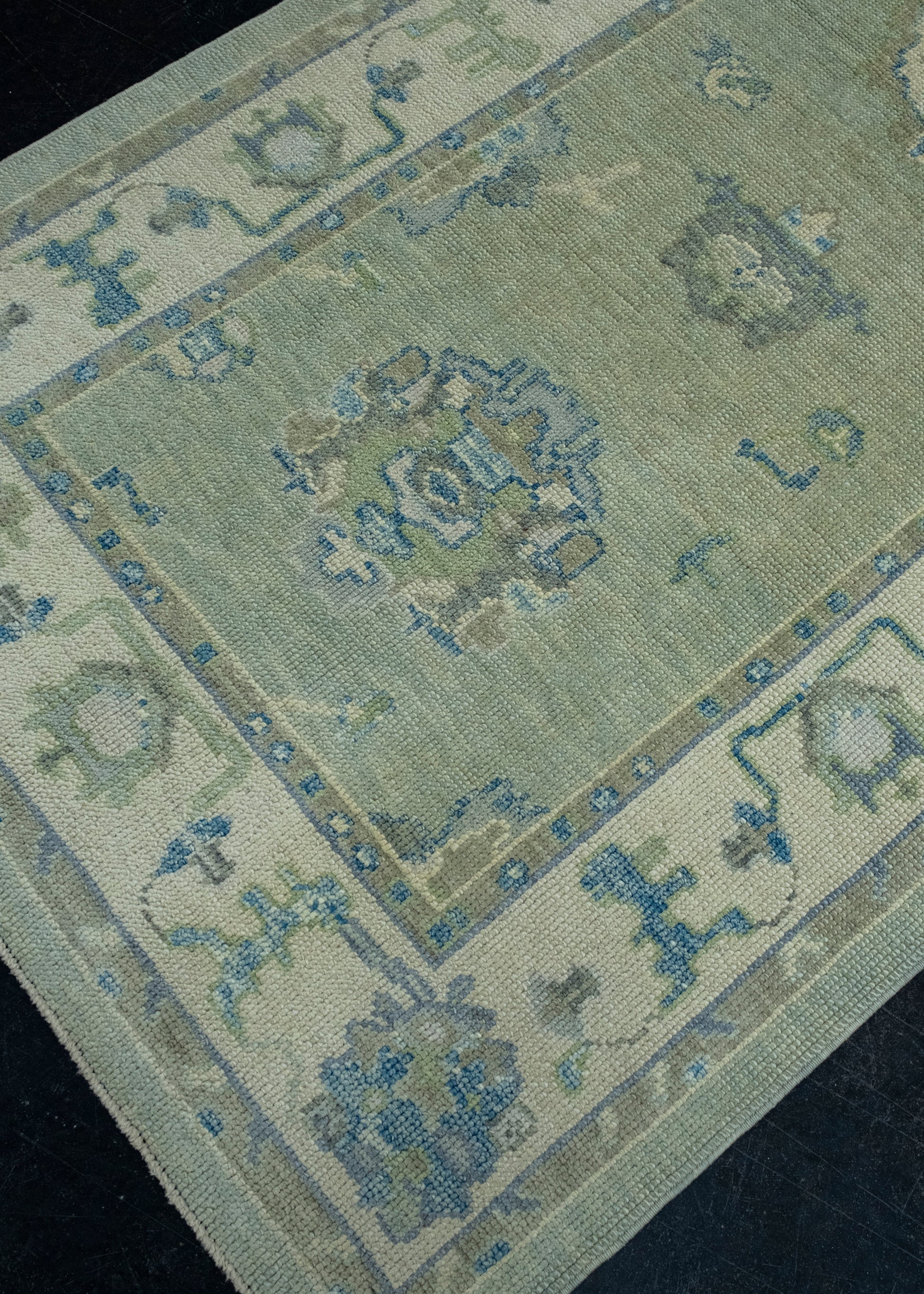 Turkish Oushak Rug 3'10" x 8'2" #17005