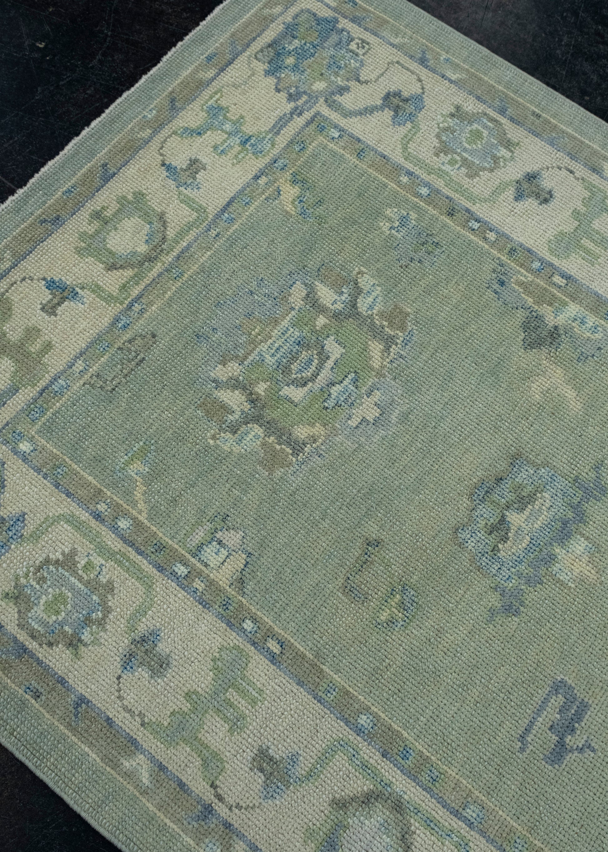 Turkish Oushak Rug 3'10" x 8'2" #17005