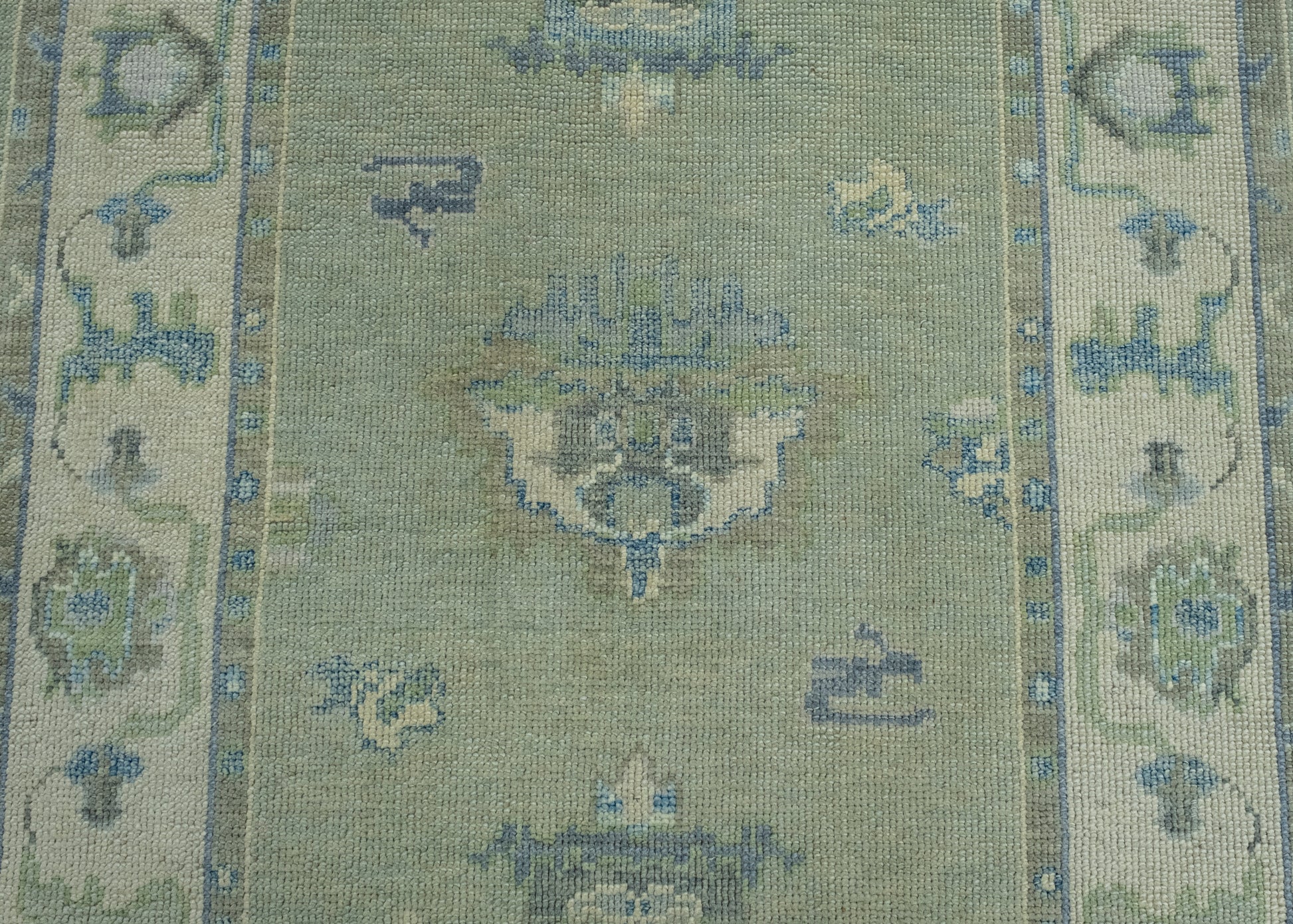 Turkish Oushak Rug 3'10" x 8'2" #17005