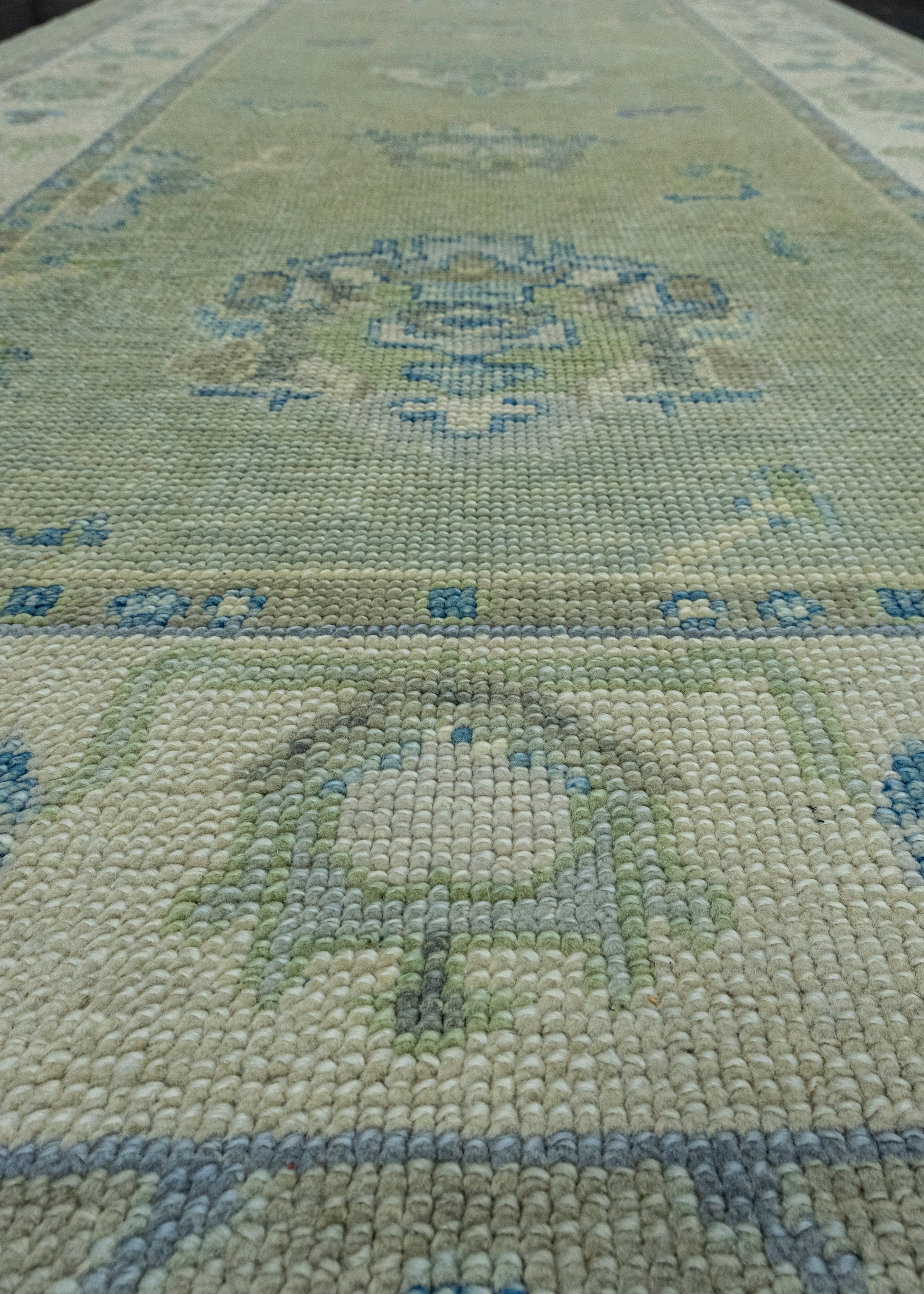 Turkish Oushak Rug 3'10" x 8'2" #17005