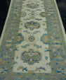 Turkish Oushak Rug 4'2" x 9'3" #17053