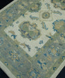 Turkish Oushak Rug 4'2" x 9'3" #17053