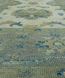 Turkish Oushak Rug 4'2" x 9'3" #17053