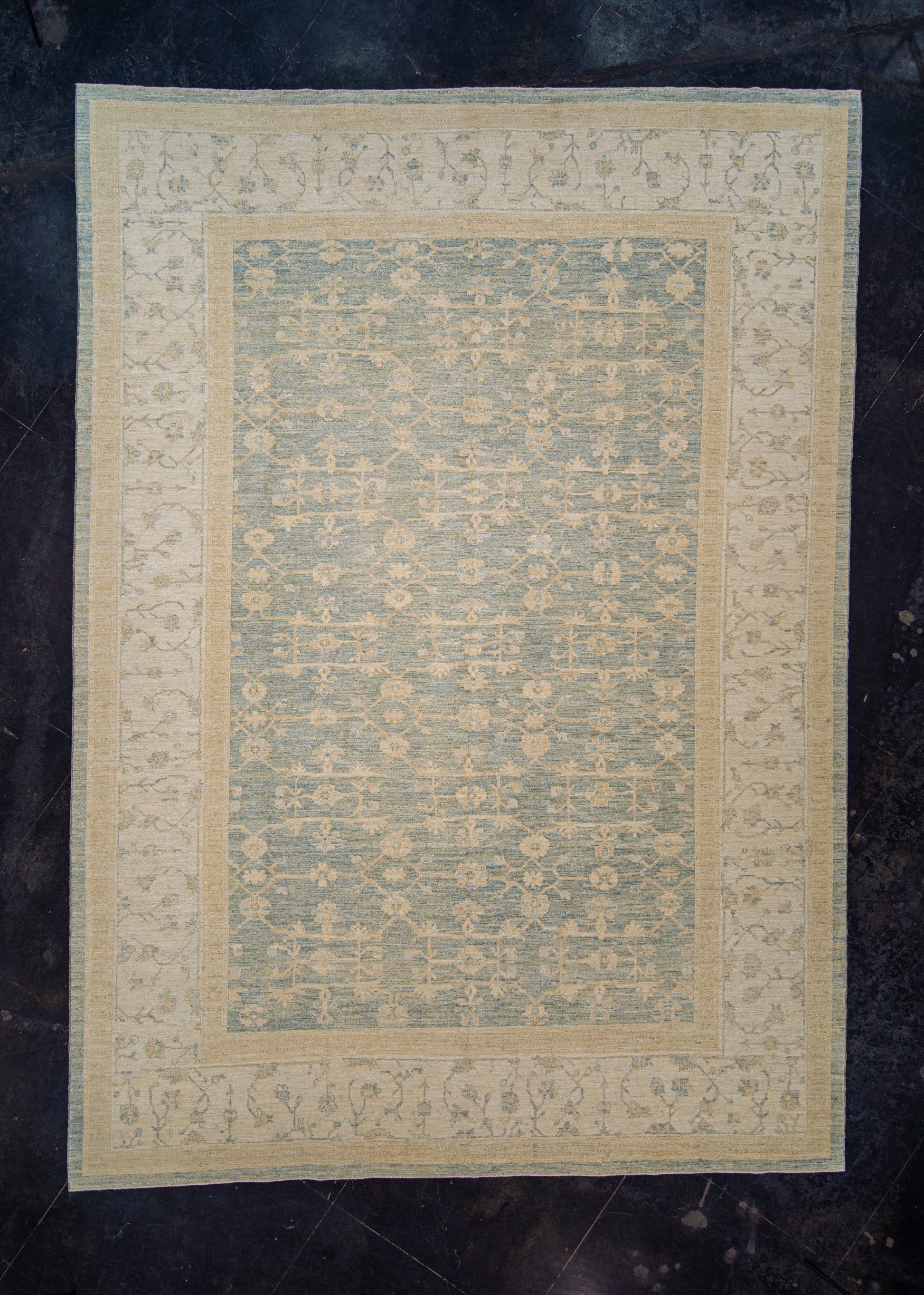 Antique Look Turkish Oushak Rug 10'4" x 14'3" # 11678