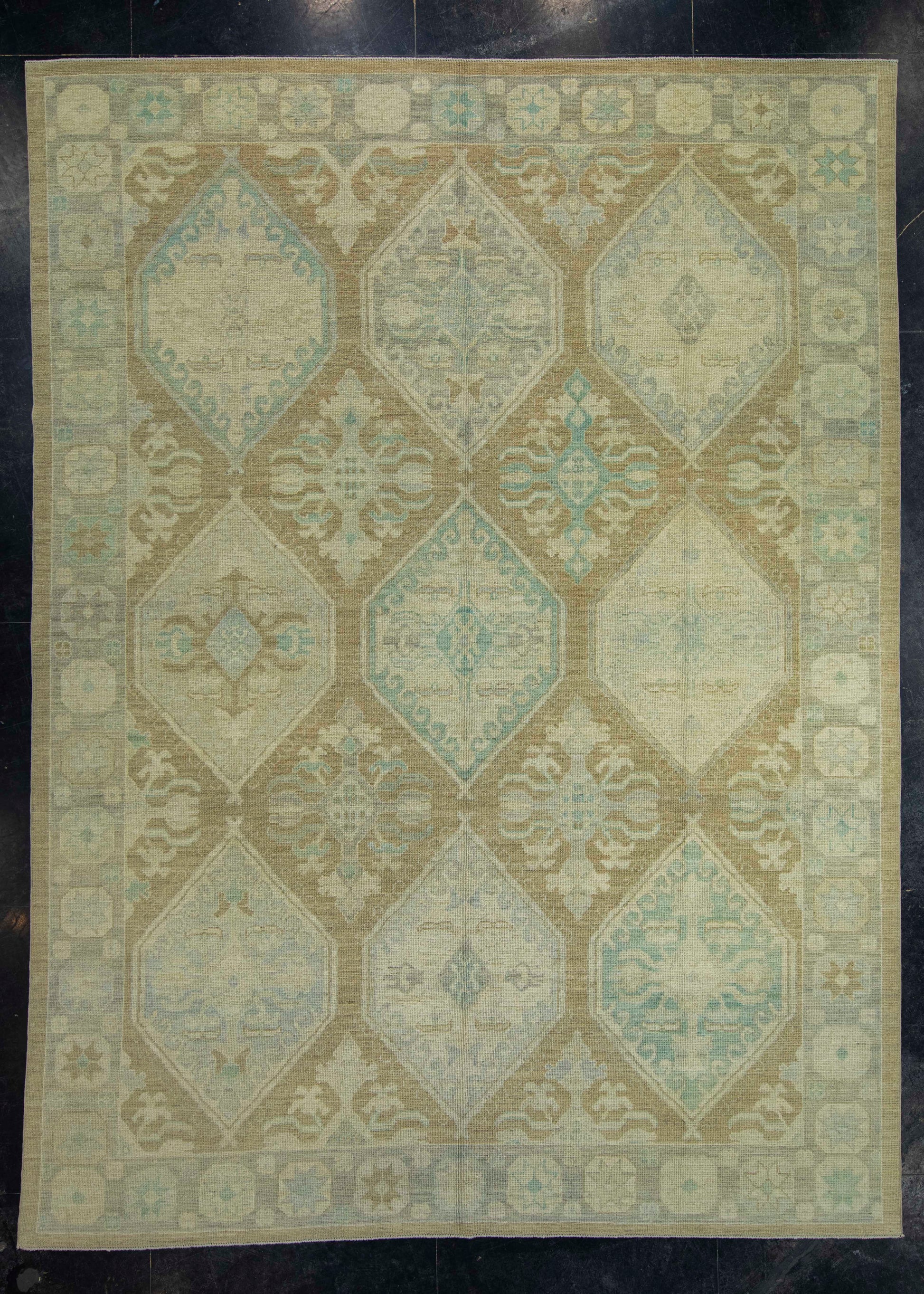 Turkish Oushak Rug 9'3" x 12'6" #18631