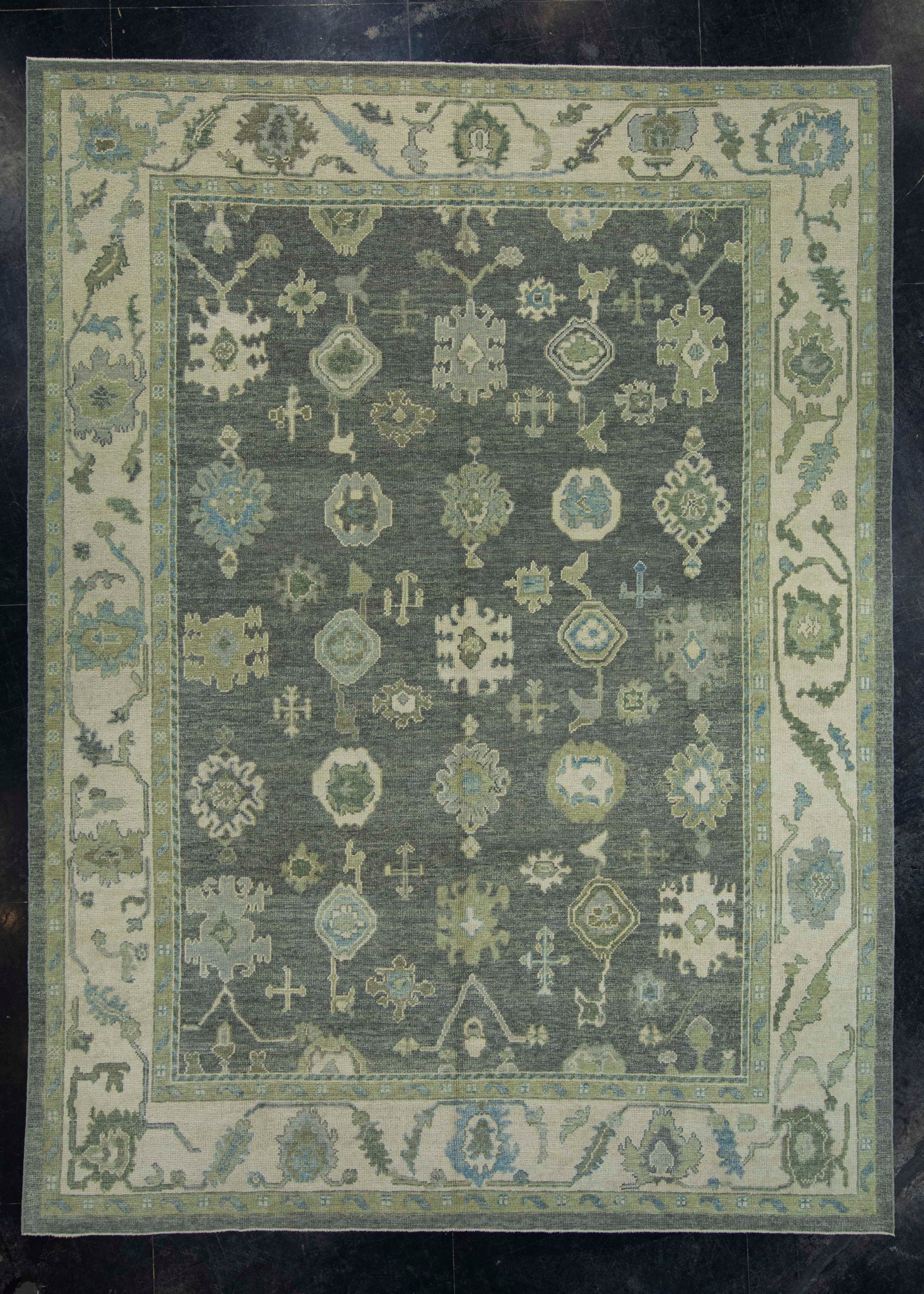 Turkish Oushak Rug 8'9" x 11'10" #18103