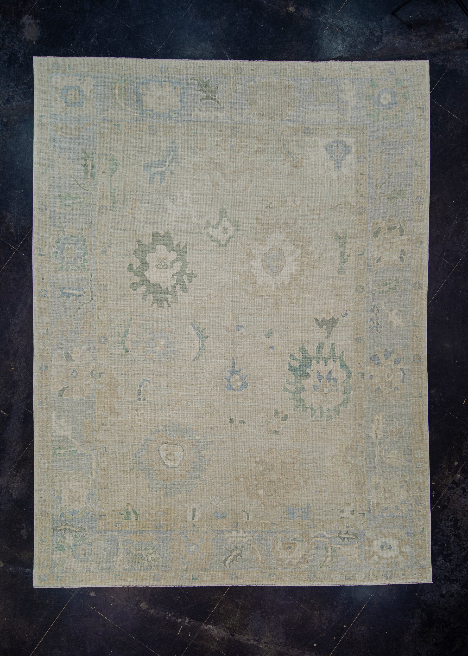 Turkish Oushak Rug 9'8" x 12'9" #11546