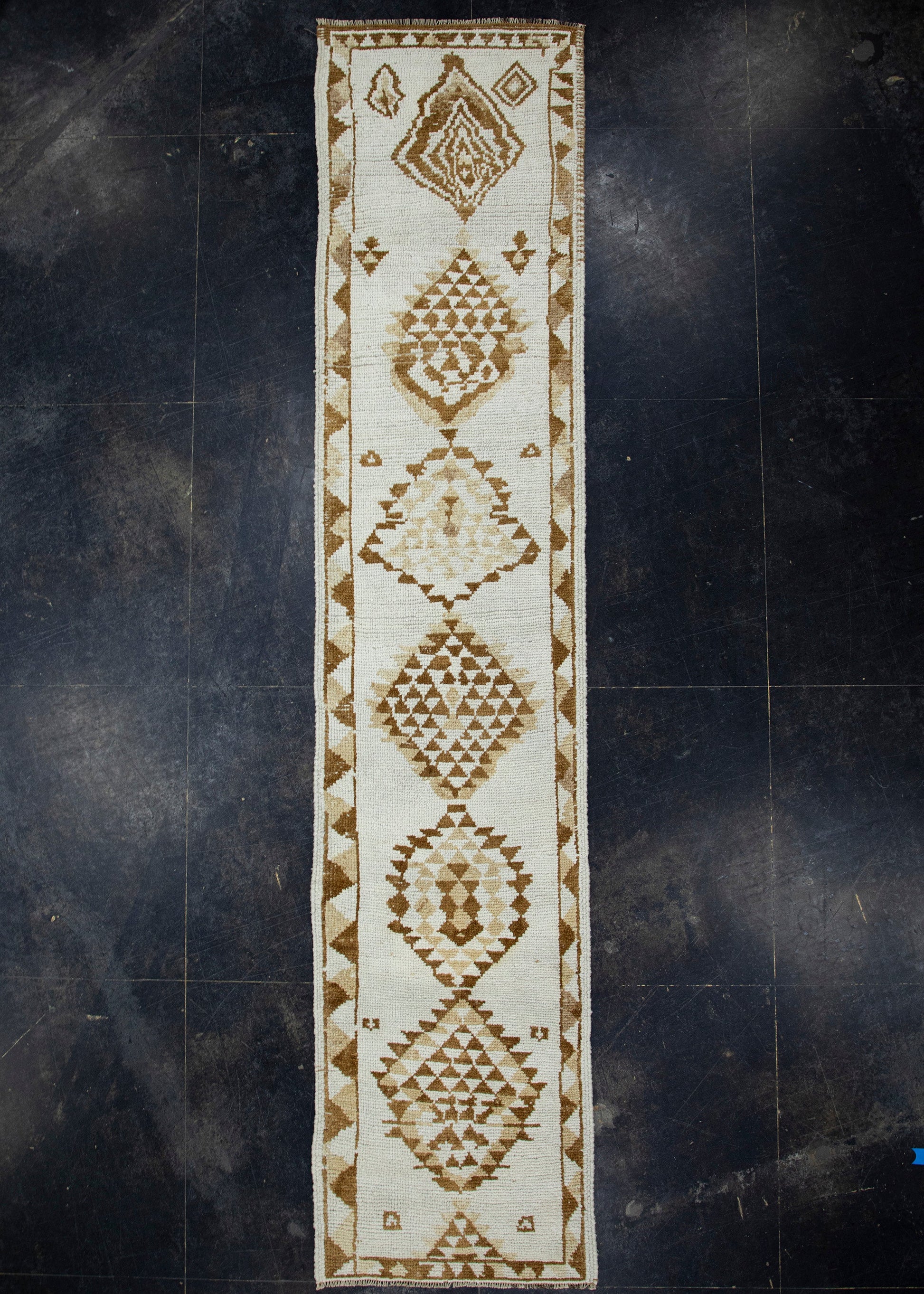 Turkish Vintage Anatolian Runner Rug 2'10" x 13'1" #17471