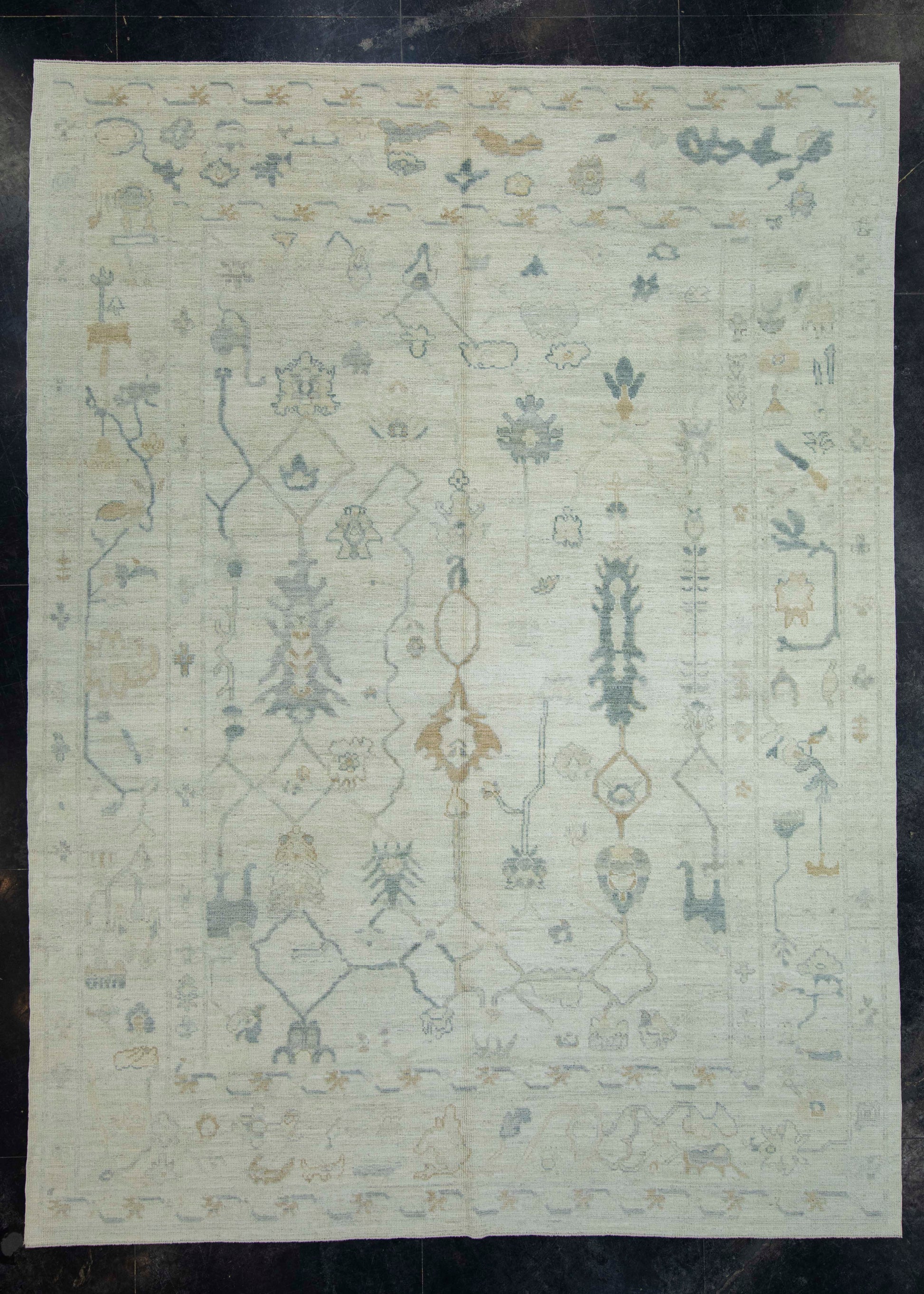 Turkish Oushak Rug 9'2" x 12'5" #18694