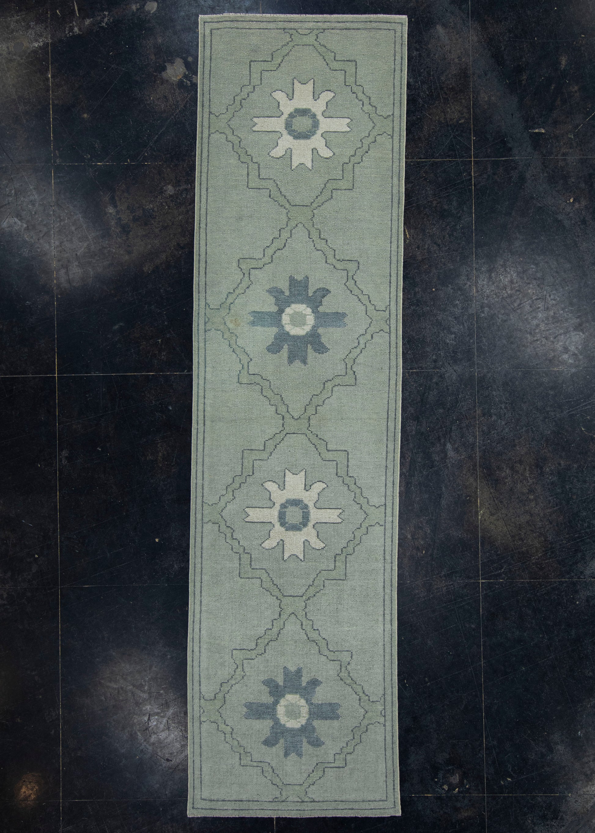 Turkish Oushak Runner Rug 2'11" x 11'2" #18100