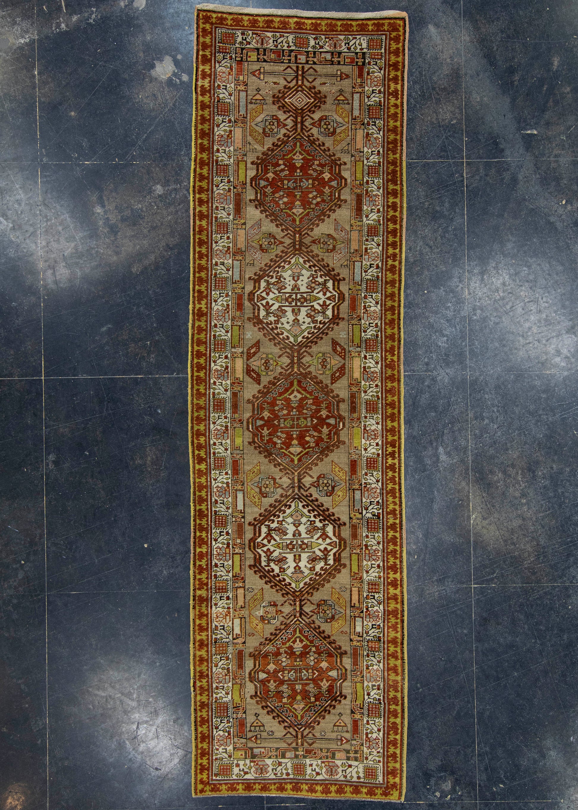 Turkish Vintage Runner Rug 3' x 11' #16712