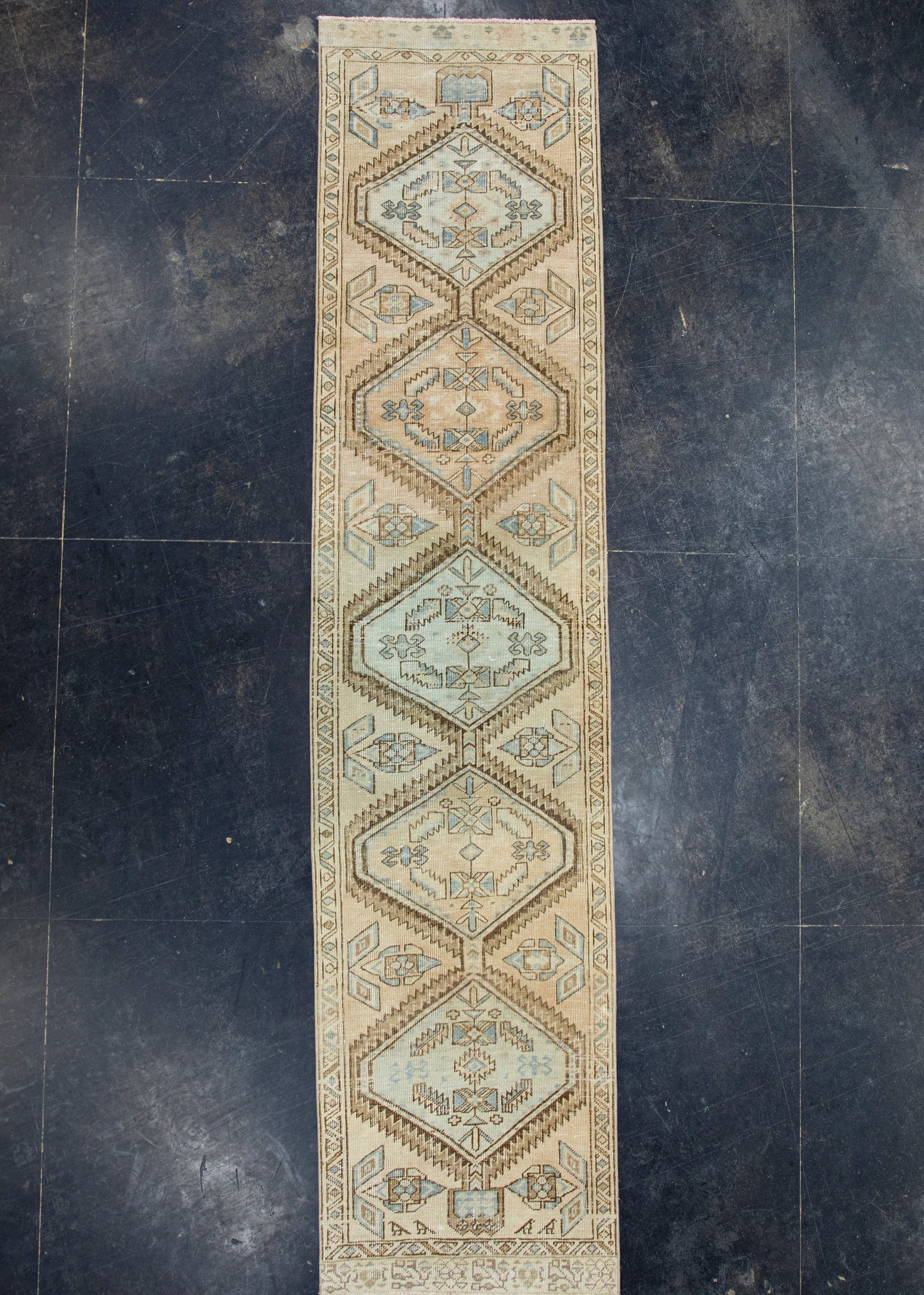Turkish Vintage Anatolian Runner Rug 2'5" x 10'5" #17515