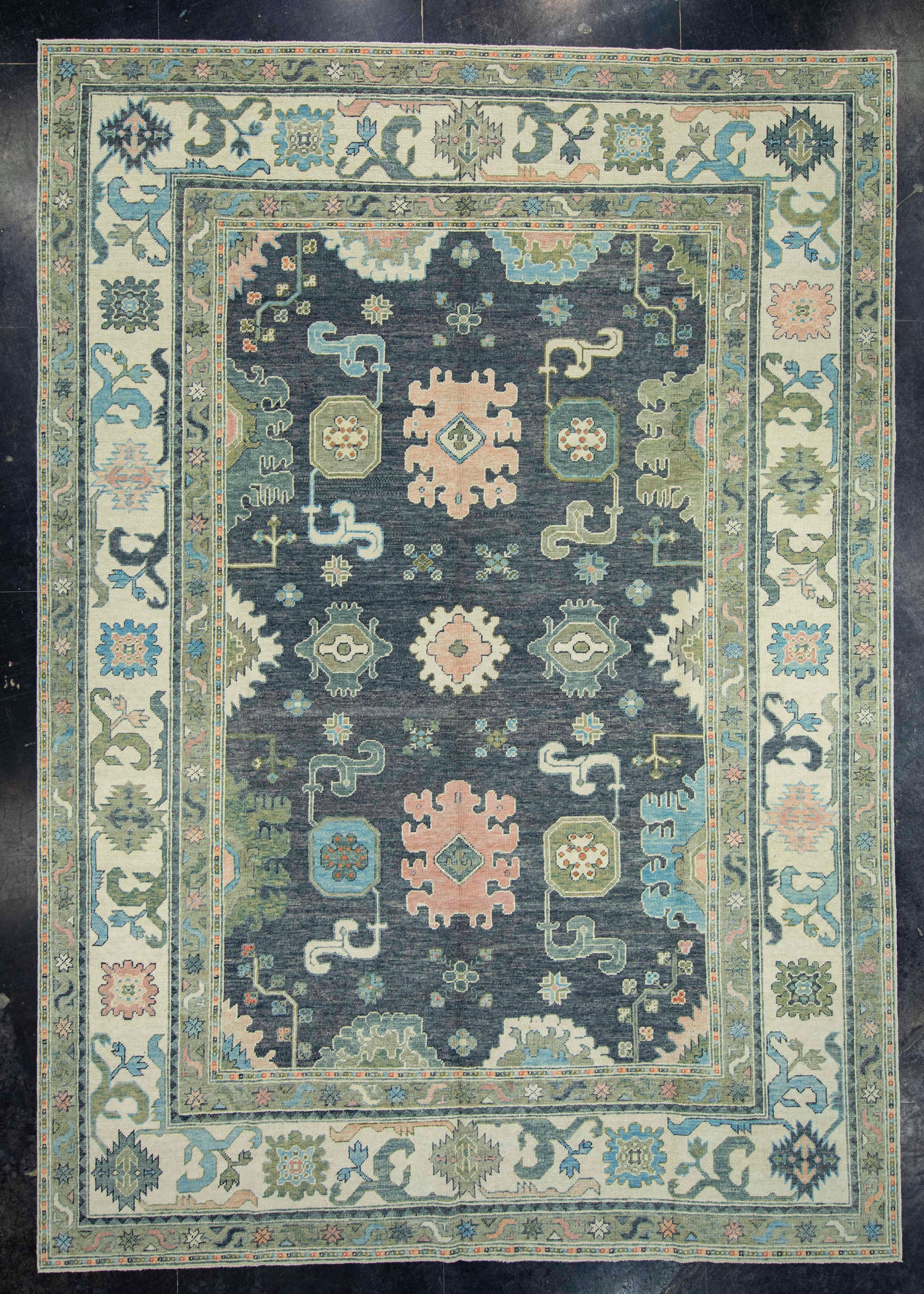 Turkish Oushak Rug 9'10" x 13'10" #17181